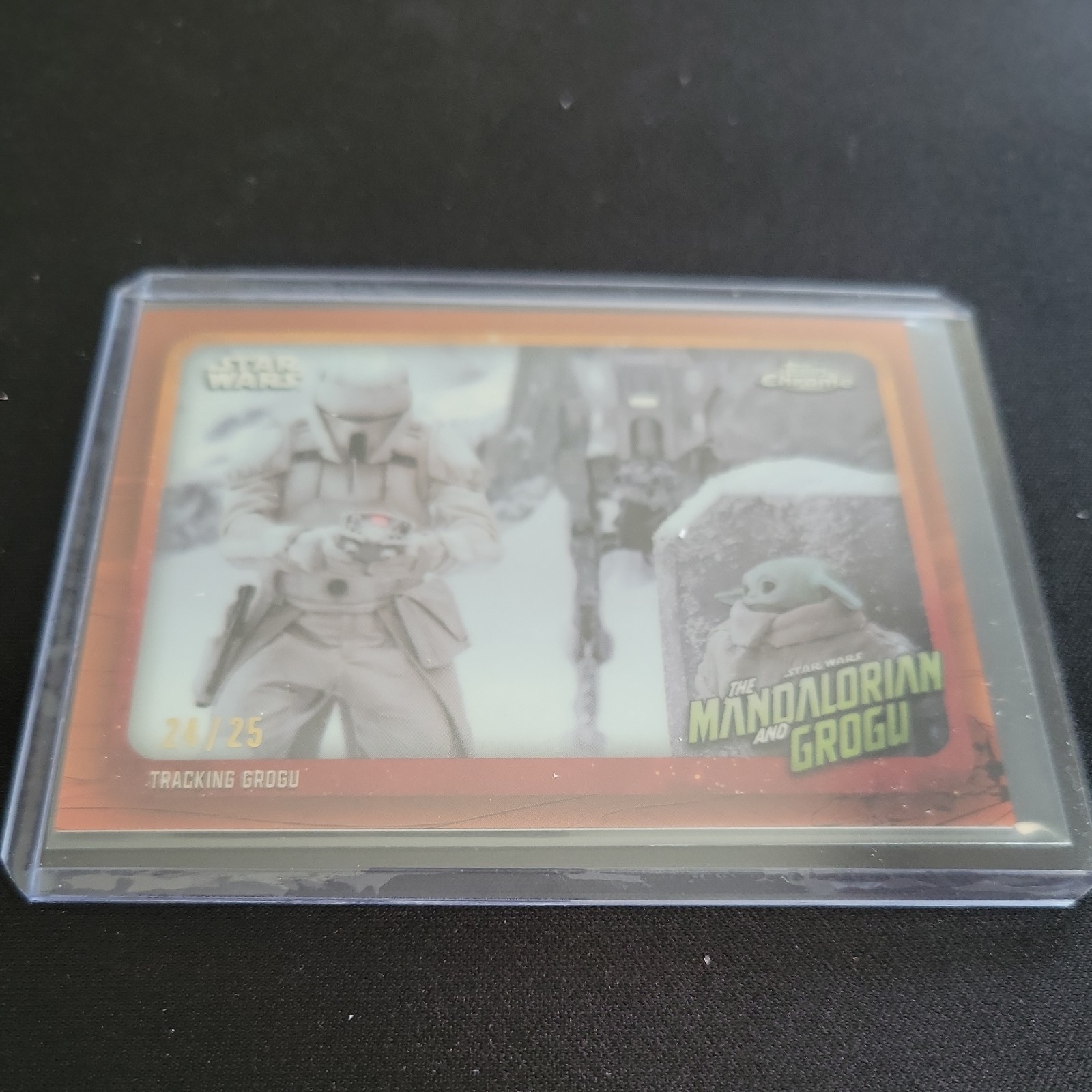 2024 Topps Chrome Star Wars Mandalorian & Grogu Tracking Grogu MAGR-3 /25 2024 Topps Chrome Star Wars Mandalorian & Grogu Tracking Grogu MAGR-3 /25