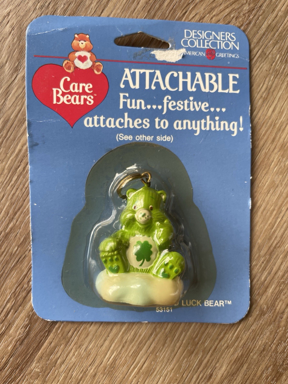 Vintage 1980’s Care Bear Good Luck Bear Keychain NOS American Greetings Sealed Vintage 1980’s Care Bear Good Luck Bear Keychain NOS American Greetings Sealed
