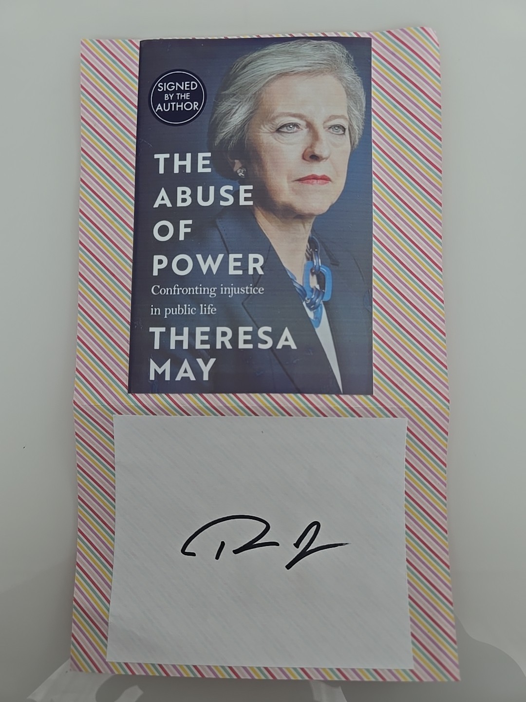 Theresa May Autograph Autographed Original Theresa May Autograph Autographed Original