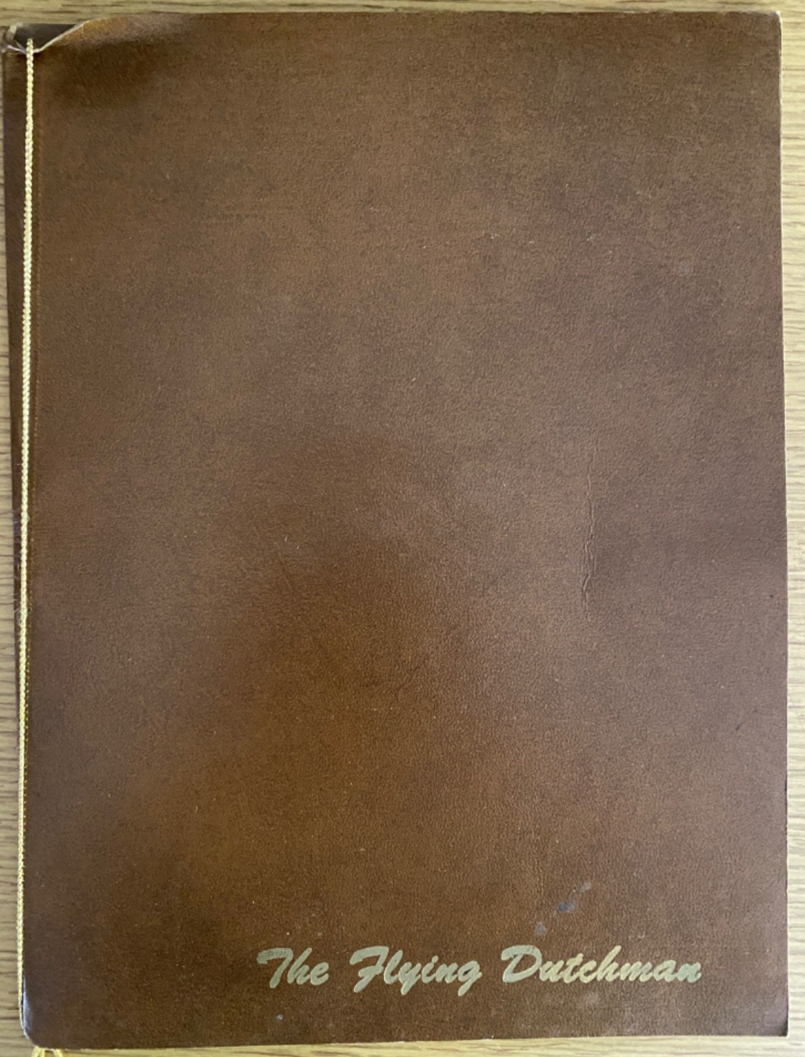 1980 THE FLYING DUTCHMAN vintage dinner menu ATLANTIC CITY, NEW JERSEY