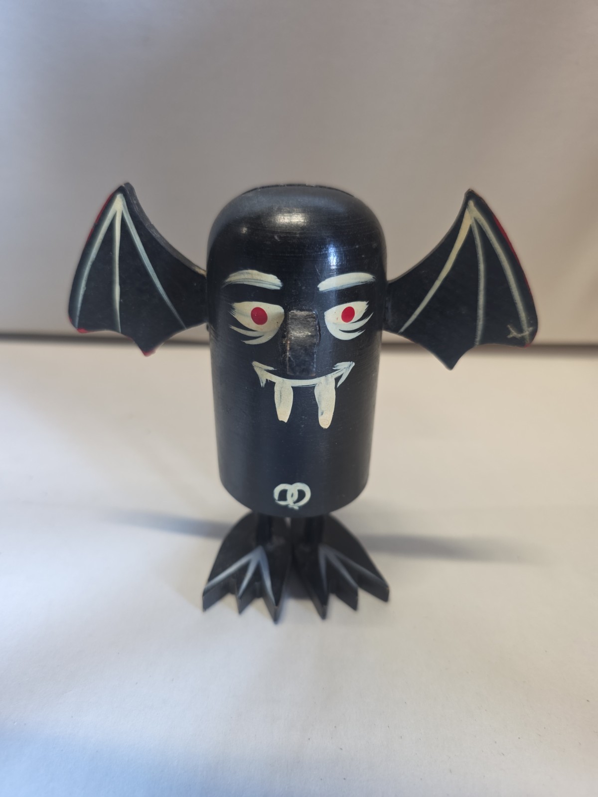 Rare Vtg 60s Pride Creations Popsies Vampire Bat Wooden Toy Rolly Crump Era Rare Vtg 60s Pride Creations Popsies Vampire Bat Wooden Toy Rolly Crump Era