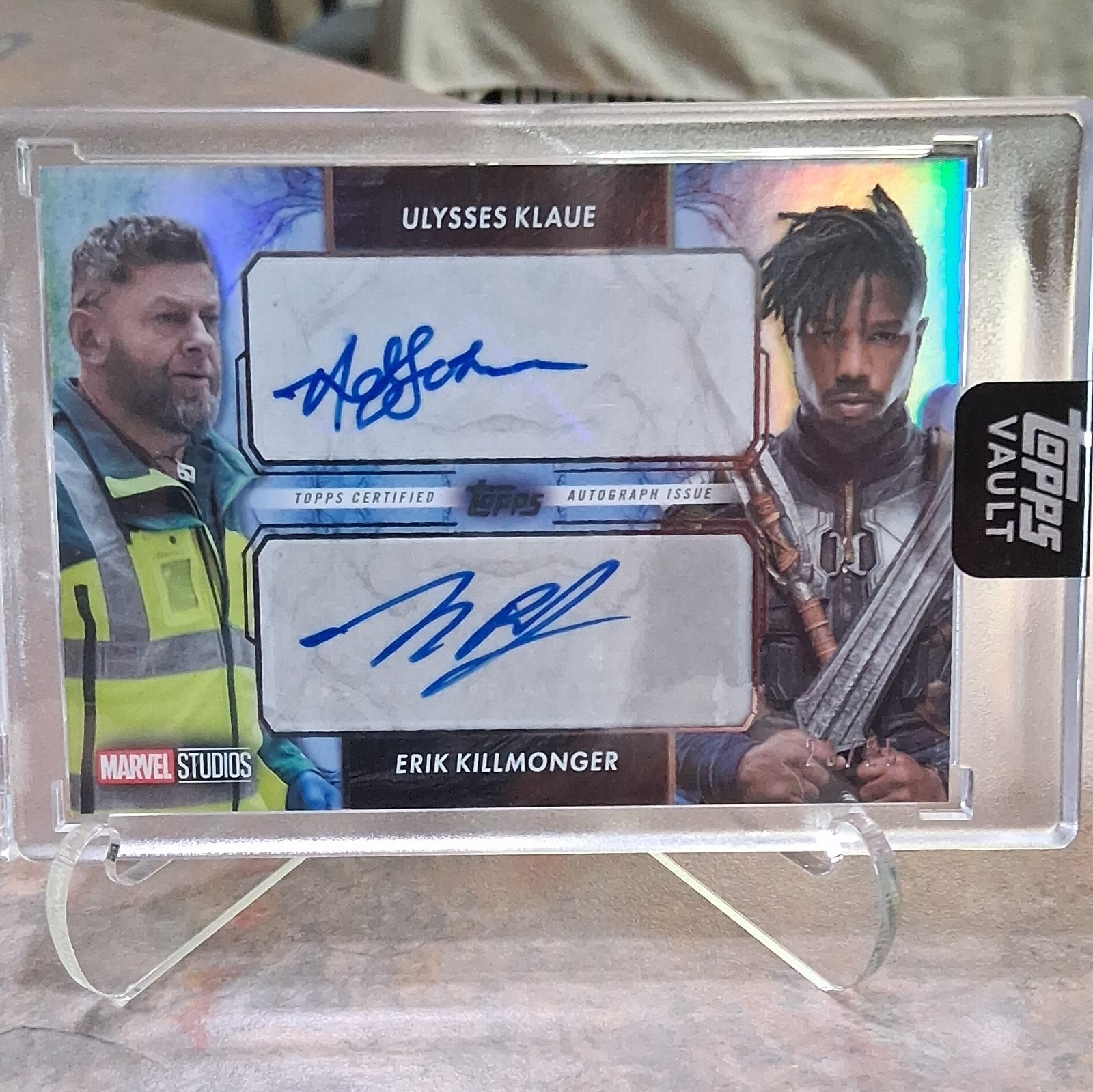 2026 Topps Vault Marvel Duo Auto Michael B Jordan Andy Serkis MD-AM 23/25 MCU 2026 Topps Vault Marvel Duo Auto Michael B Jordan Andy Serkis MD-AM 23/25 MCU