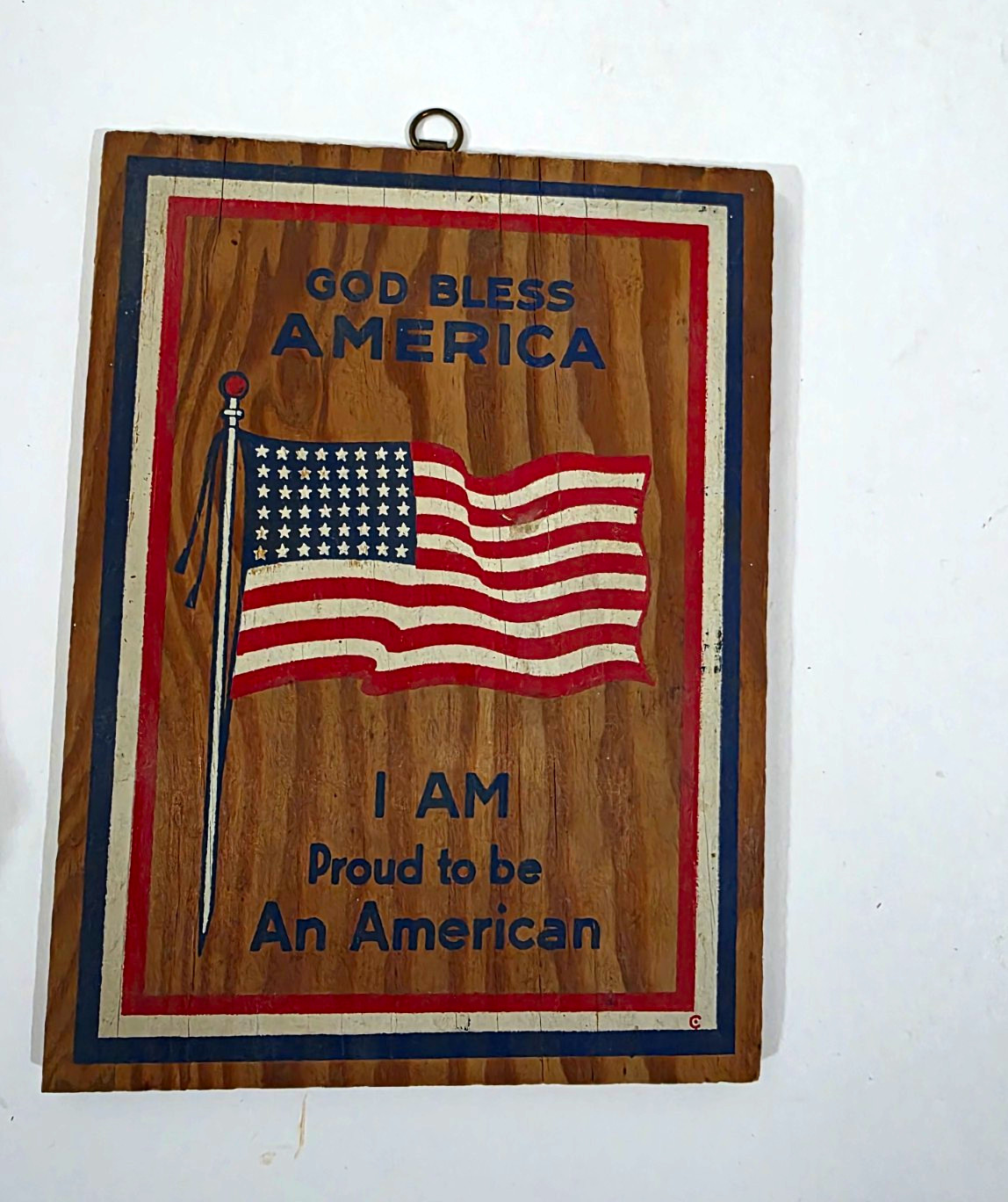 WW II Vintage 1940s Wooden Postcard WW II Vintage 1940s Wooden Postcard