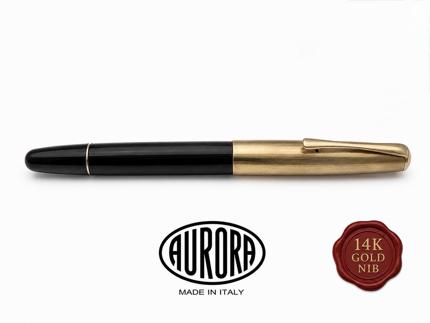 Aurora Fountain Pen 88 Piston Nib Gold 14 K Vintage 155462