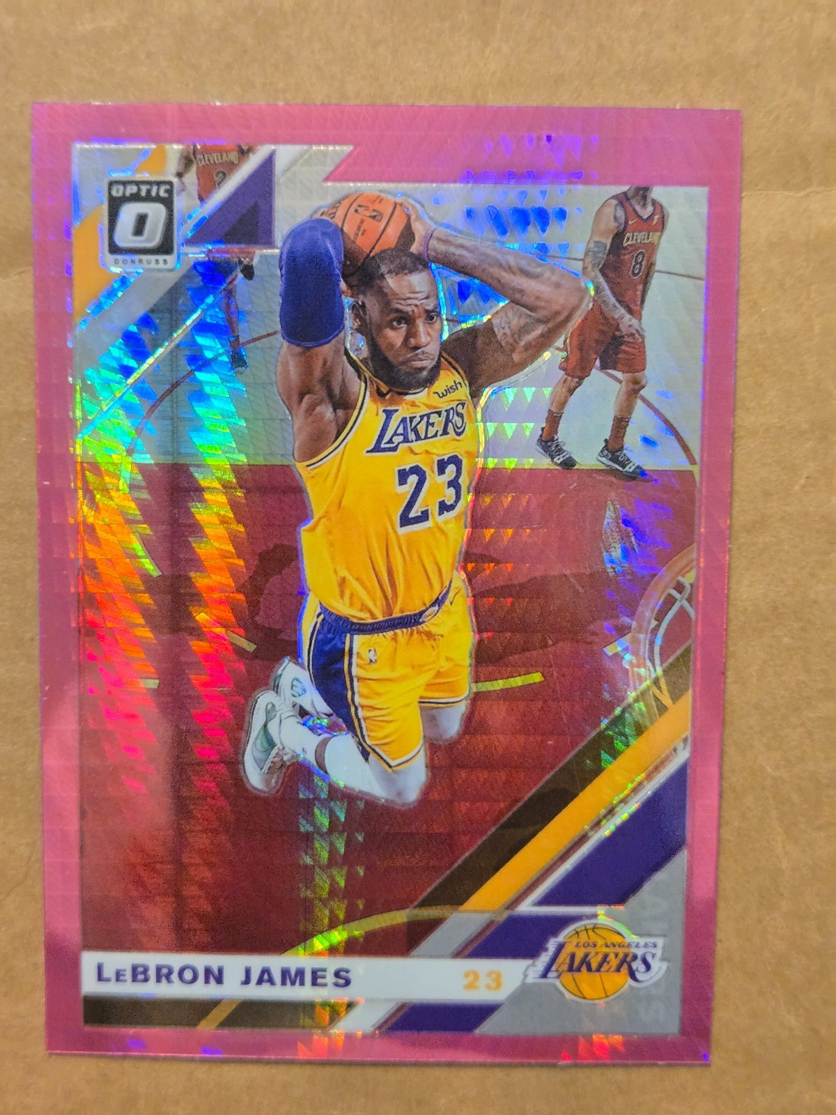 2019-20 PANINI OPTIC LEBRON JAMES #60 PINK REFRACTOR PRIZM HOLO 2019-20 PANINI OPTIC LEBRON JAMES #60 PINK REFRACTOR PRIZM HOLO