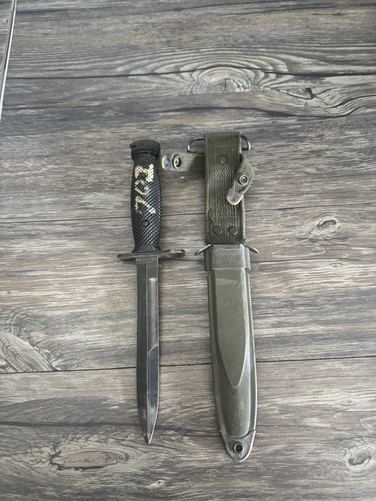 1966-69 USM4 CONETTA BAYONET W/SCABBARD Great..