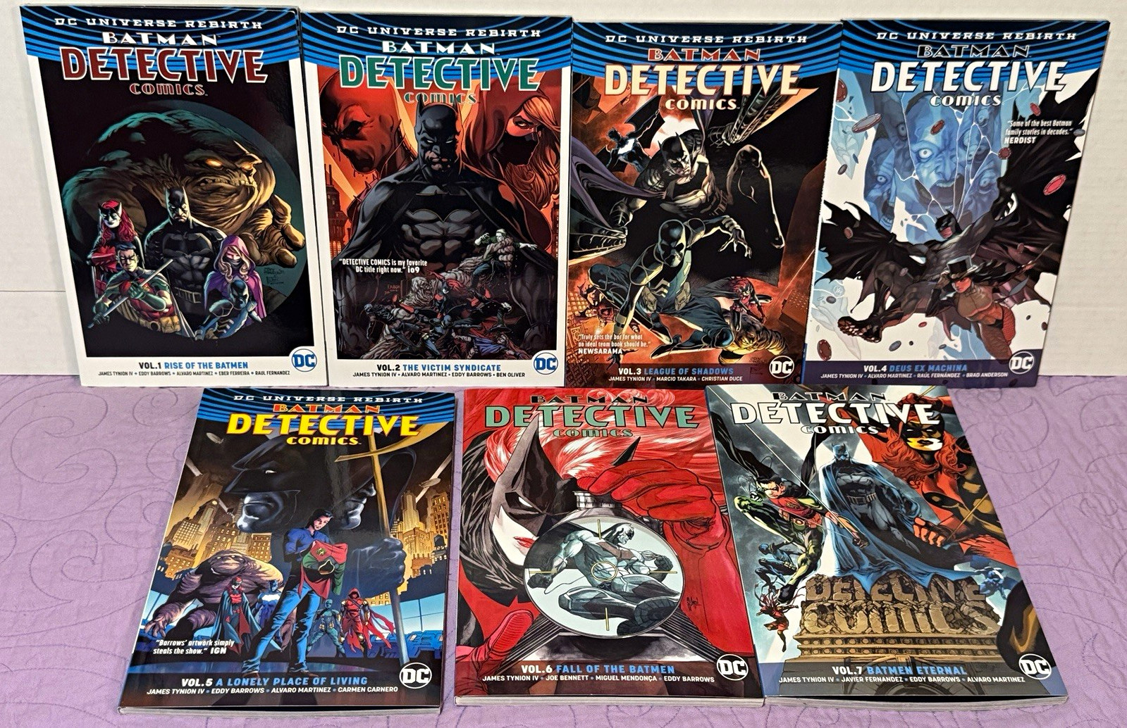 Batman Detective Comics Rise Fall of Batman Tomasi 7 Book TPB Set Batman Detective Comics Rise Fall of Batman Tomasi 7 Book TPB Set