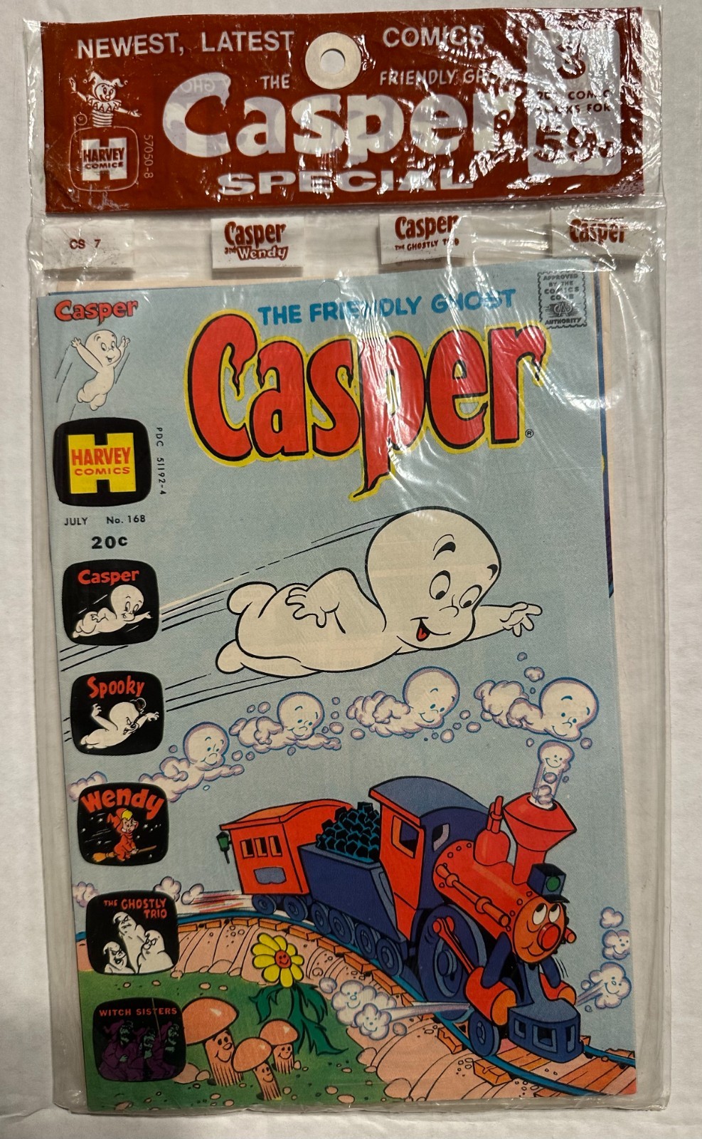 HARVEY COMICS CASPER SPECIAL - 9.2   CASPER # 168, WENDY #6 AND GHOSTLY TRIO #5