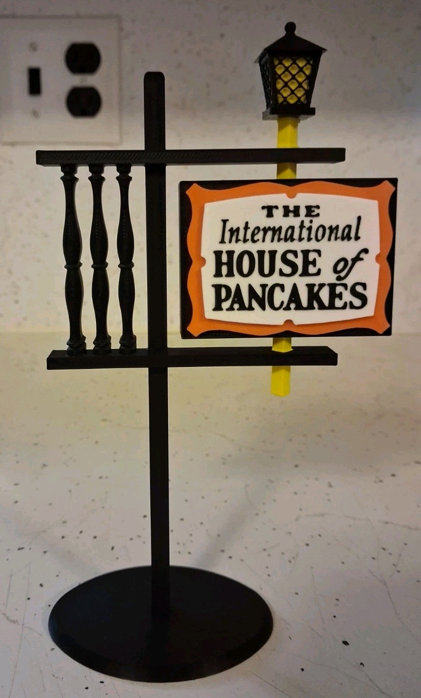 IHOP Restaurant Vintage 1960s Miniature Replica Sign Diorama Display 7.5