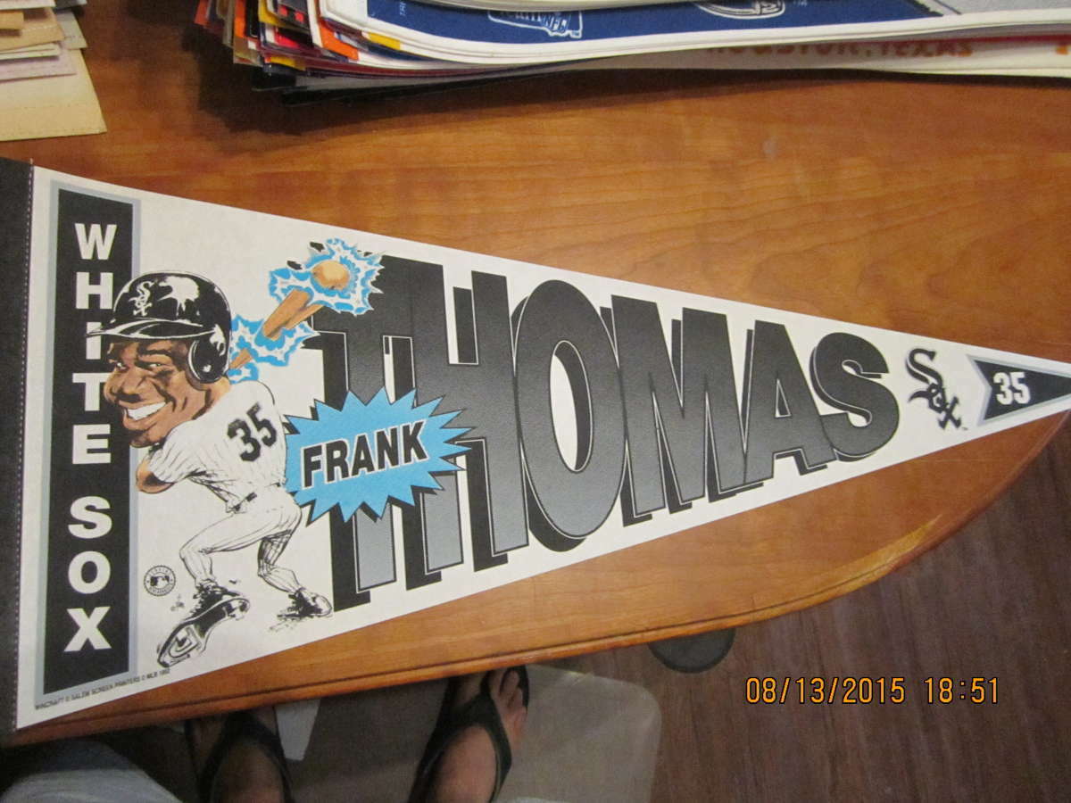 Frank Thomas Chicago White Sox #35 baseball pennant bx1
