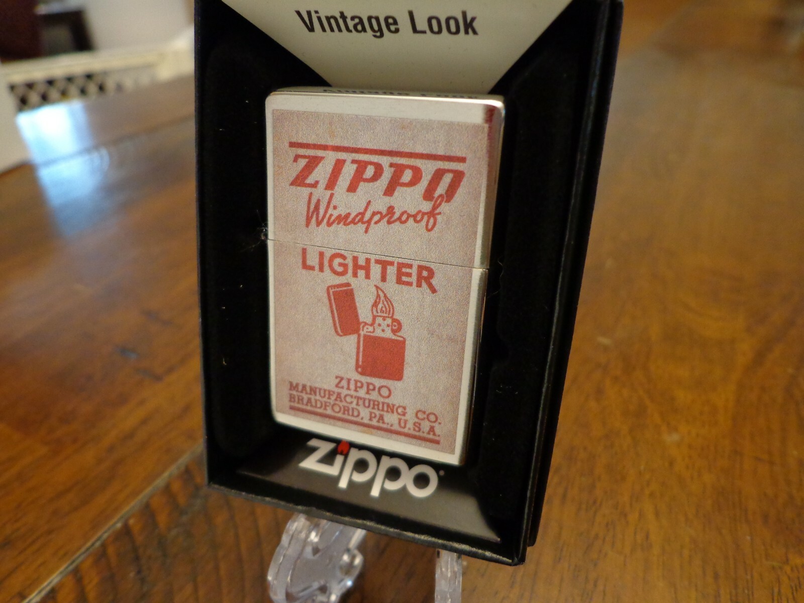 VINTAGE LOOK ZIPPO WWII BOX DESIGN ZIPPO LIGHTER MINT IN BOX VINTAGE LOOK ZIPPO WWII BOX DESIGN ZIPPO LIGHTER MINT IN BOX