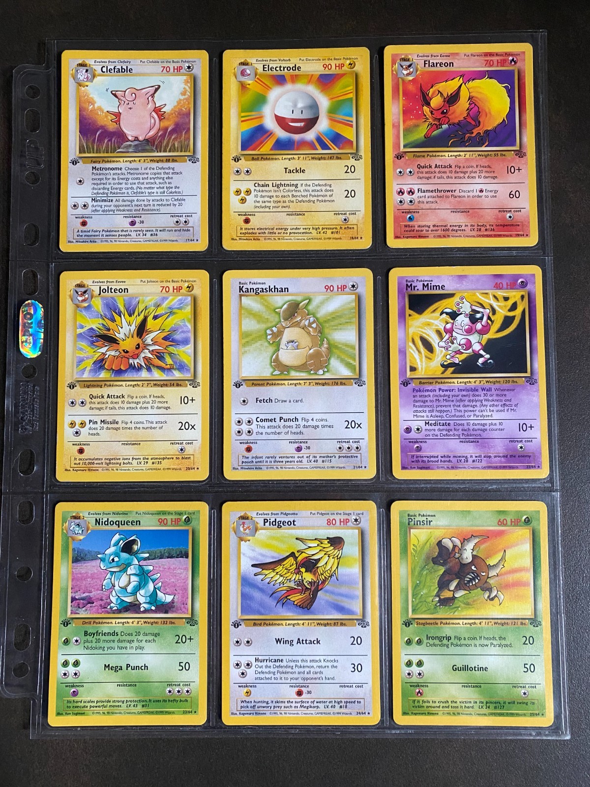 Complete 1st Edition Jungle Set - Non Holo - Vintage 1999 Pokemon Cards Bundle Complete 1st Edition Jungle Set - Non Holo - Vintage 1999 Pokemon Cards Bundle