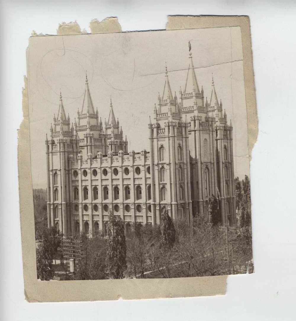 C1930  PHOTO MORMON CHURCH SALT LAKE CITY UTAH - LATTER DAY SINTS - VINTAGE 