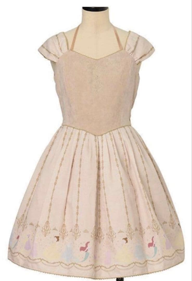 Secret Honey Disney Princess Ornament Dress 2T Frill Floral Princess Costume Jap