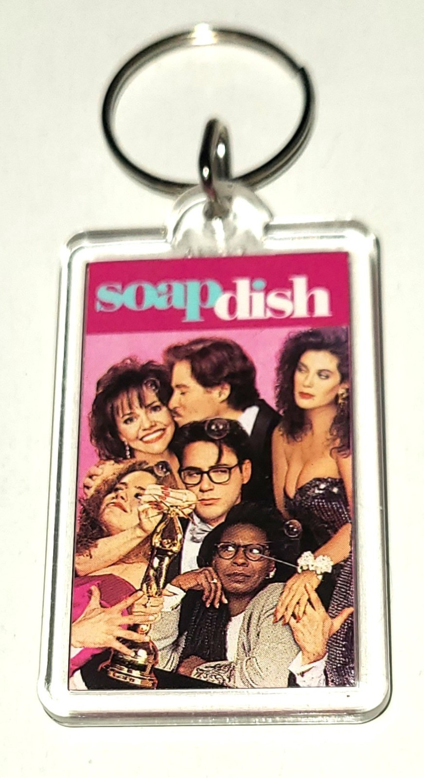 VTG Collectable 91 Soapdish Promo Keychain Paramount Pictures Acrylic Keychain VTG Collectable 91 Soapdish Promo Keychain Paramount Pictures Acrylic Keychain