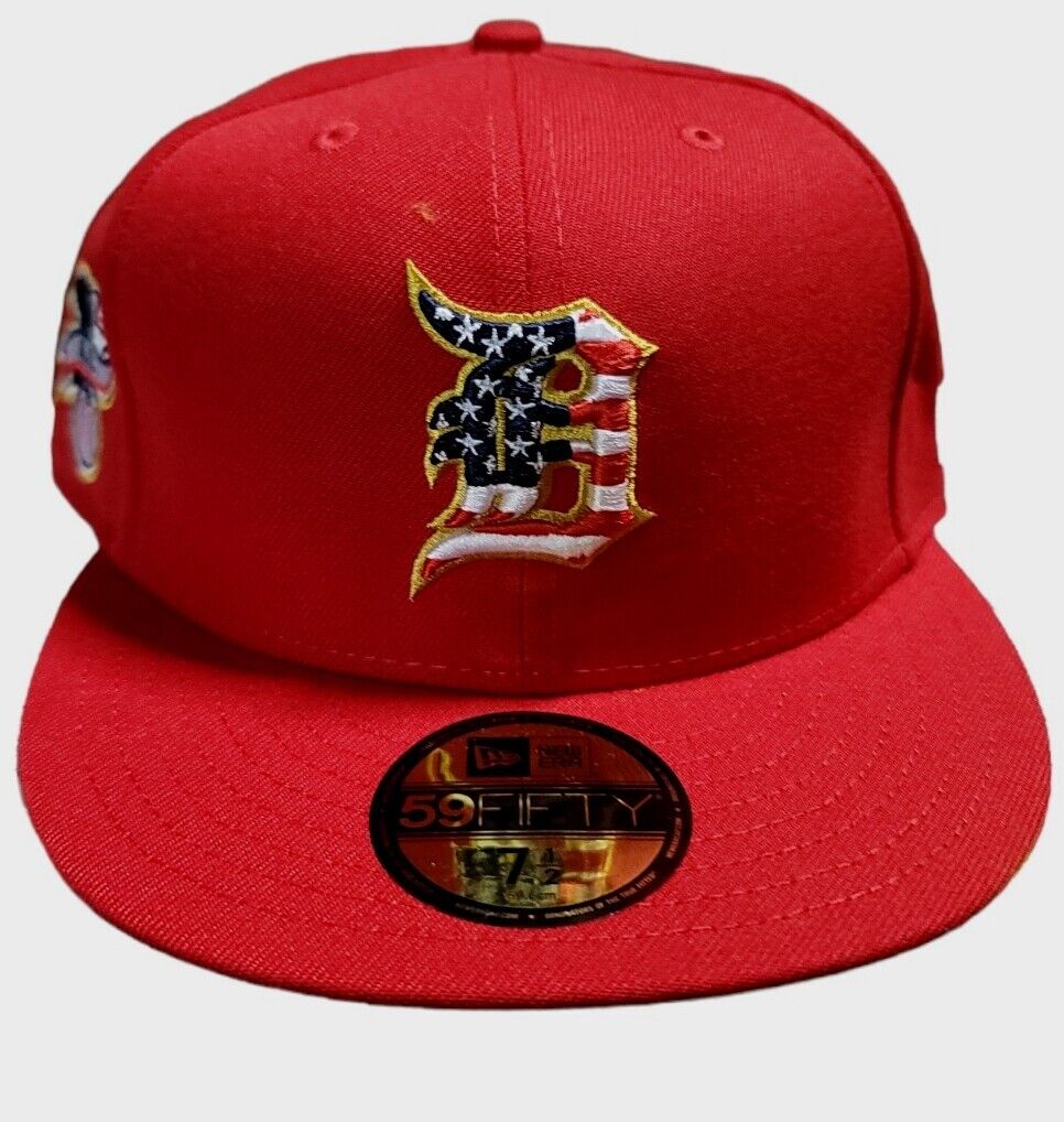 Detroit Tigers Stars & Stripes 4th of July Fitted Hat Red