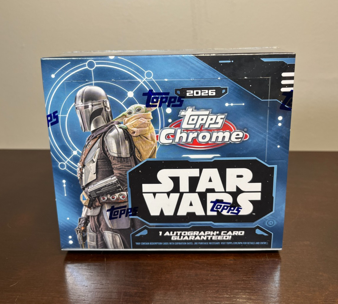 2026 Topps Chrome Star Wars Hobby Box - Factory Sealed In Hand