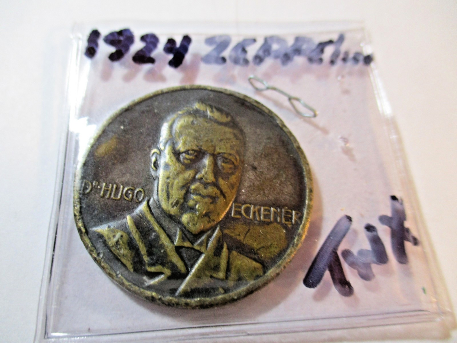RARE 1924 ZEPPELIN DR. HUGO ECKENER MEDAL TWX RARE 1924 ZEPPELIN DR. HUGO ECKENER MEDAL TWX