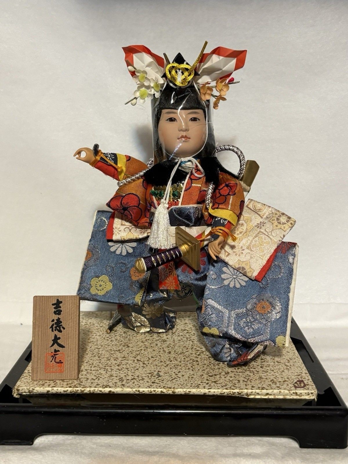 Vintage Japanese Yoshitoku Daikō Doll Samurai Katana Kabuto Amazing Vintage Japanese Yoshitoku Daikō Doll Samurai Katana Kabuto Amazing