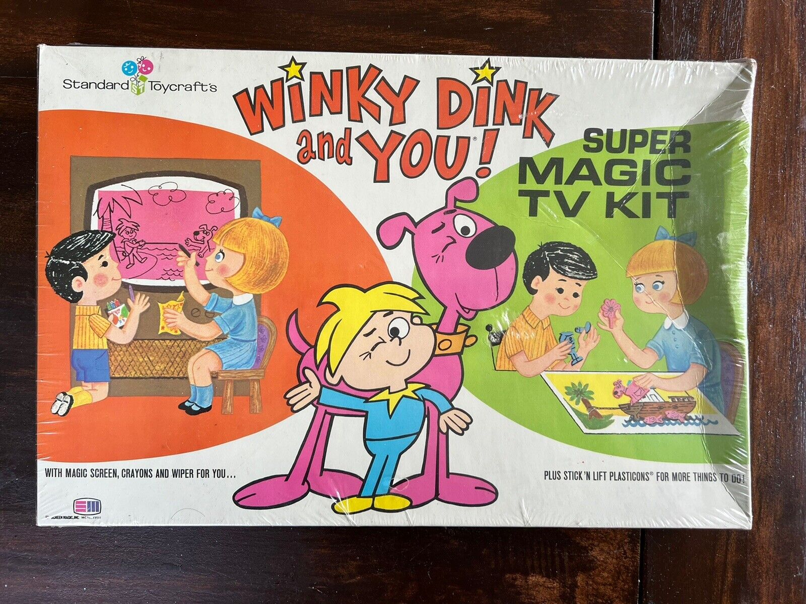 Rare 1968 Winky Dink And You Super Magic TV Kit Sealed New