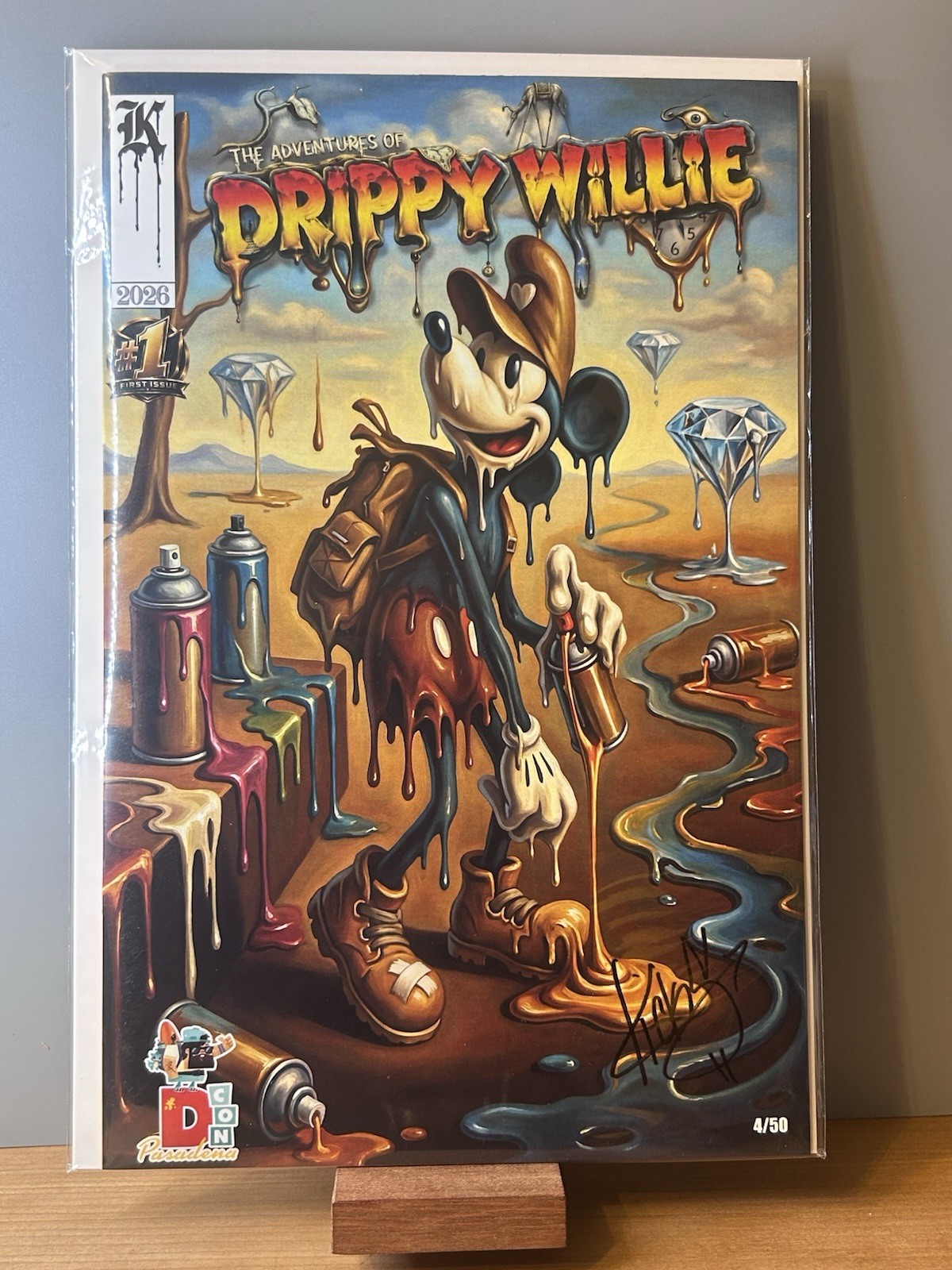 Adventures of Drippy Willie #1 - 4/50 Signed 2026 DCON Exclusive - Kickstradomis