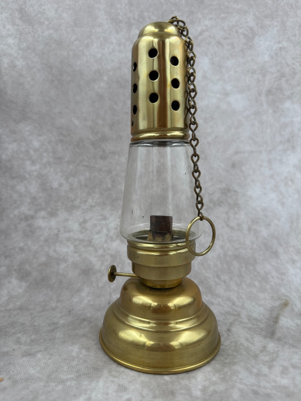 Antique Brass Skaters Lantern Oil Lamp Patent Dec 24 1867 Victorian Miniature Antique Brass Skaters Lantern Oil Lamp Patent Dec 24 1867 Victorian Miniature
