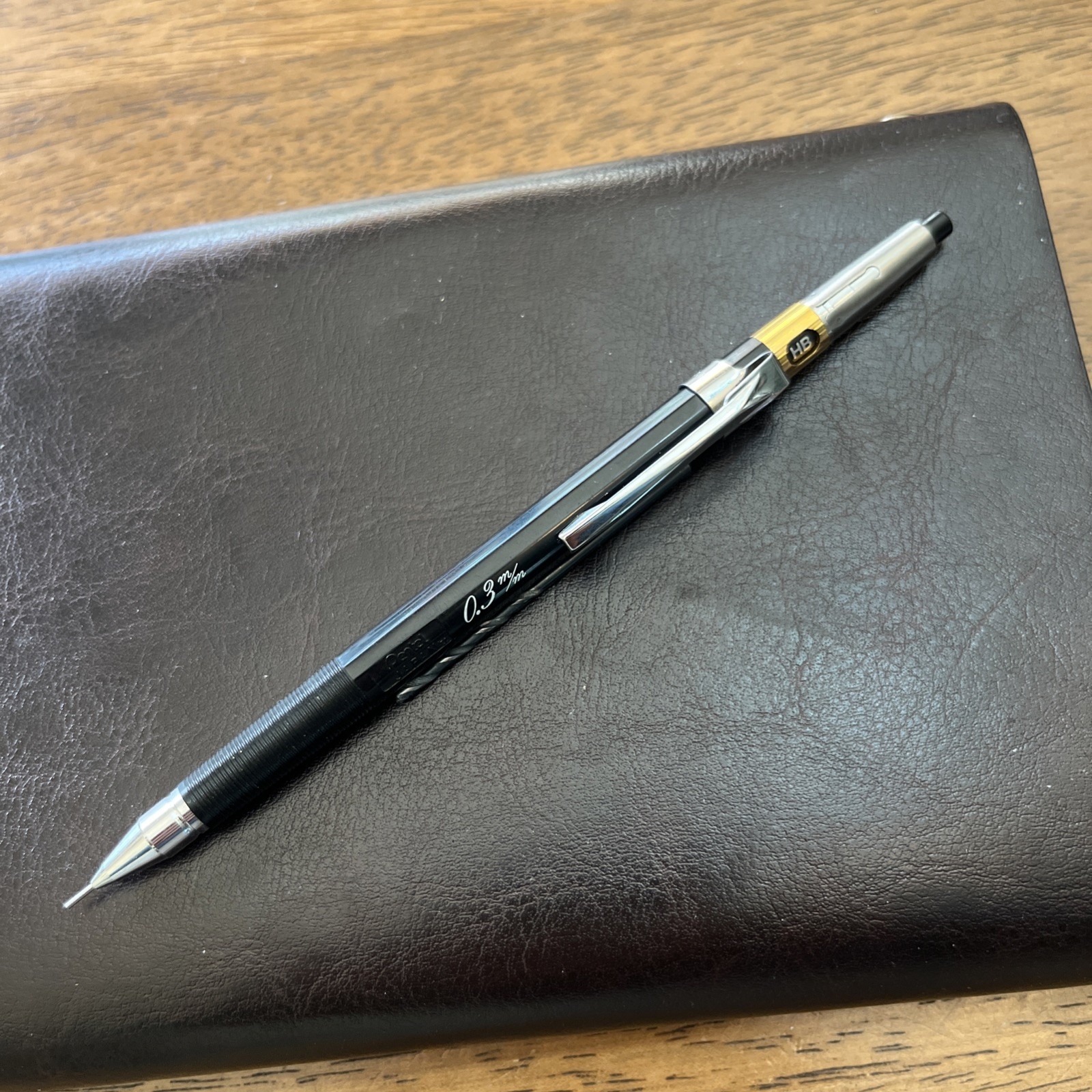 VTG PENTEL Mechanical Pencil Graph pencil 0.3 m/m Black W/ Protective Lid Japan