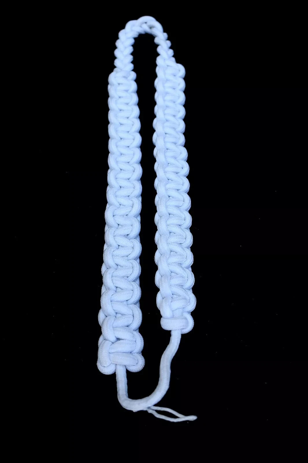 DEURA HIGH QUALITY WHITE Shoulder Cord Cobra Knot Nylon DEURA HIGH QUALITY WHITE Shoulder Cord Cobra Knot Nylon