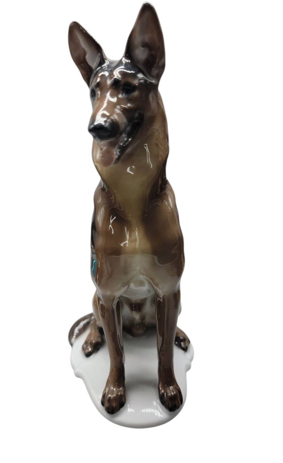 Vtg Rosenthal German Shepherd Dog Figurine Artist Theodor Karner 1950s #708 Vtg Rosenthal German Shepherd Dog Figurine Artist Theodor Karner 1950s #708