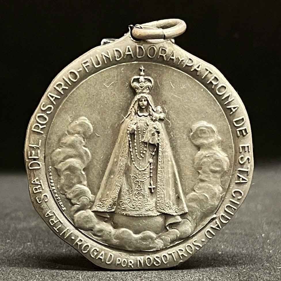 Argentina 1927 Our Lady of Rosary Mother Church new beautification works, medal Argentina 1927 Our Lady of Rosary Mother Church new beautification works, medal