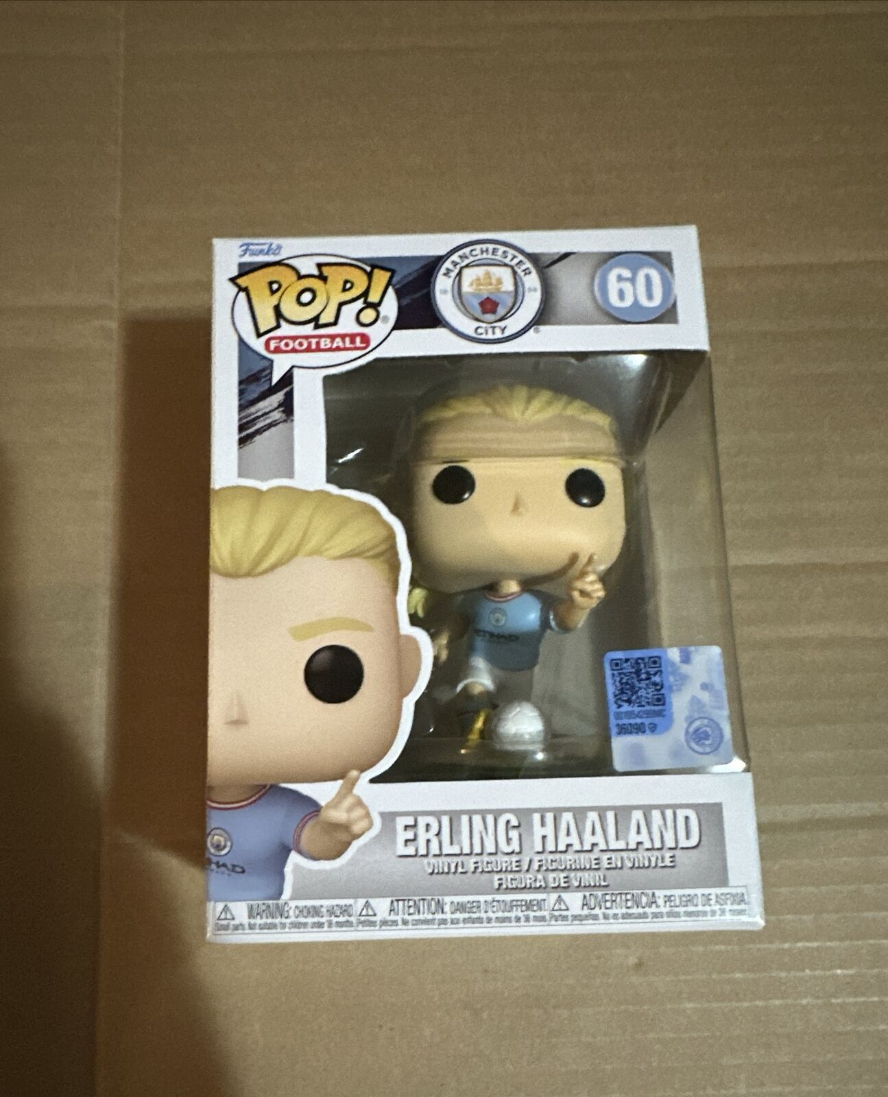 Funko POP Football Manchester City Erling Haaland #60 W/ Protector In Hand