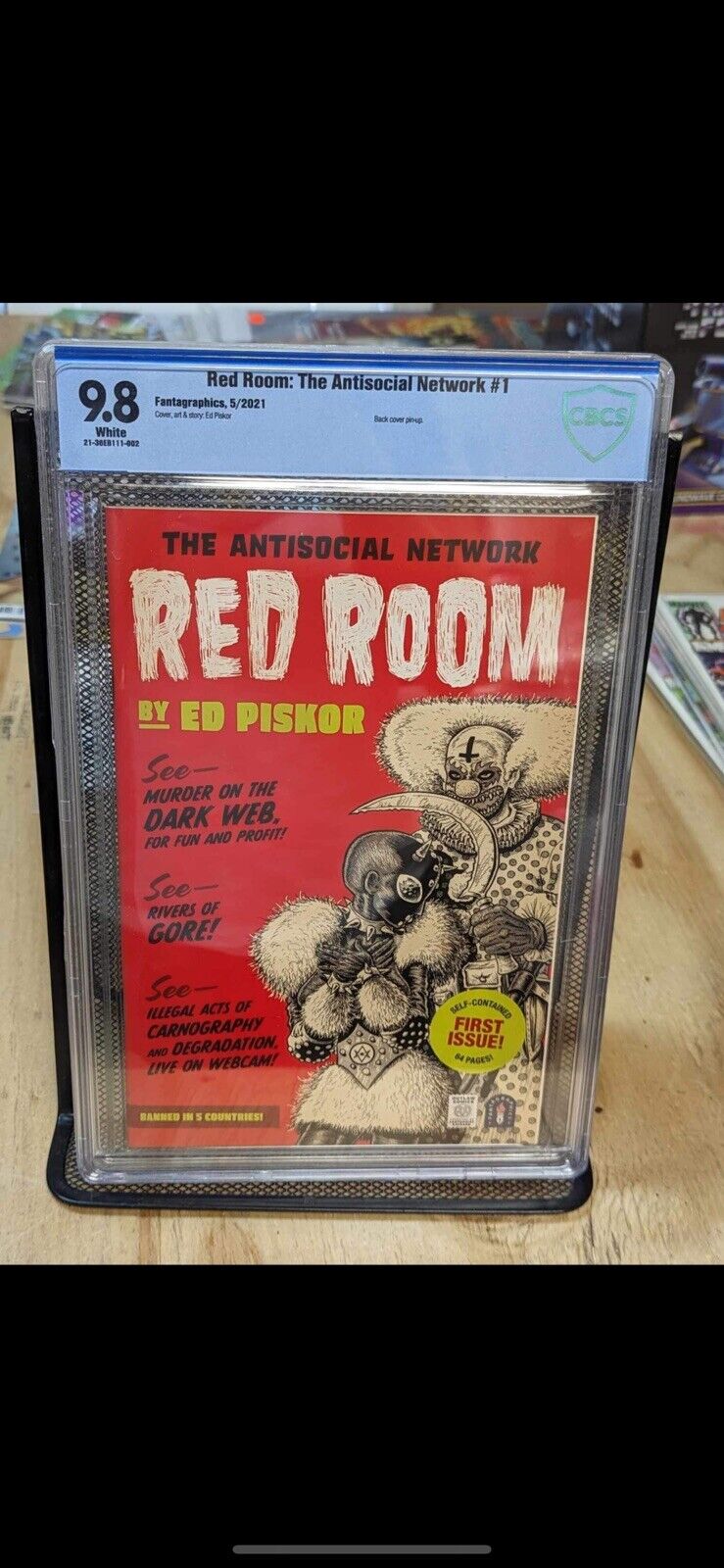 Red Room #1 (2021) Cover Ed Piskor CBCS 9.8
