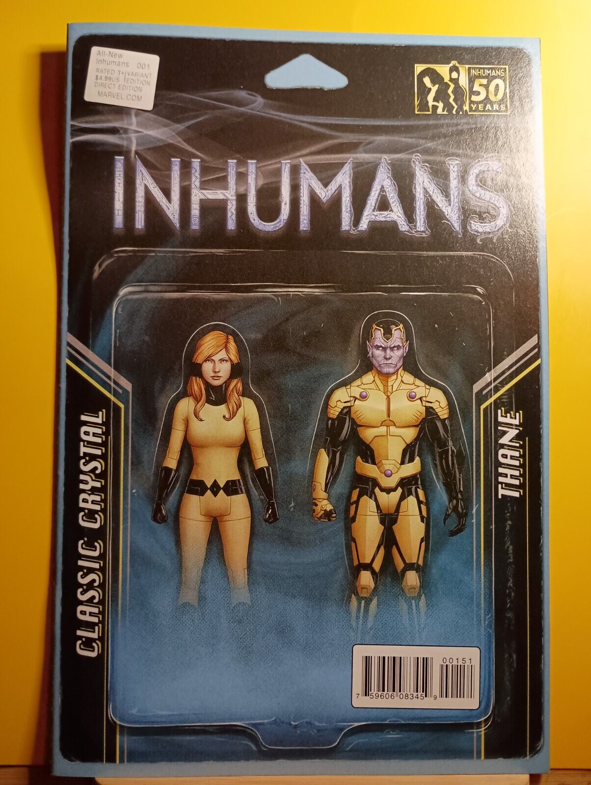 2016 Marvel Comics All New Inhumans 1 John Tyler Christopher Acton Figure Cover