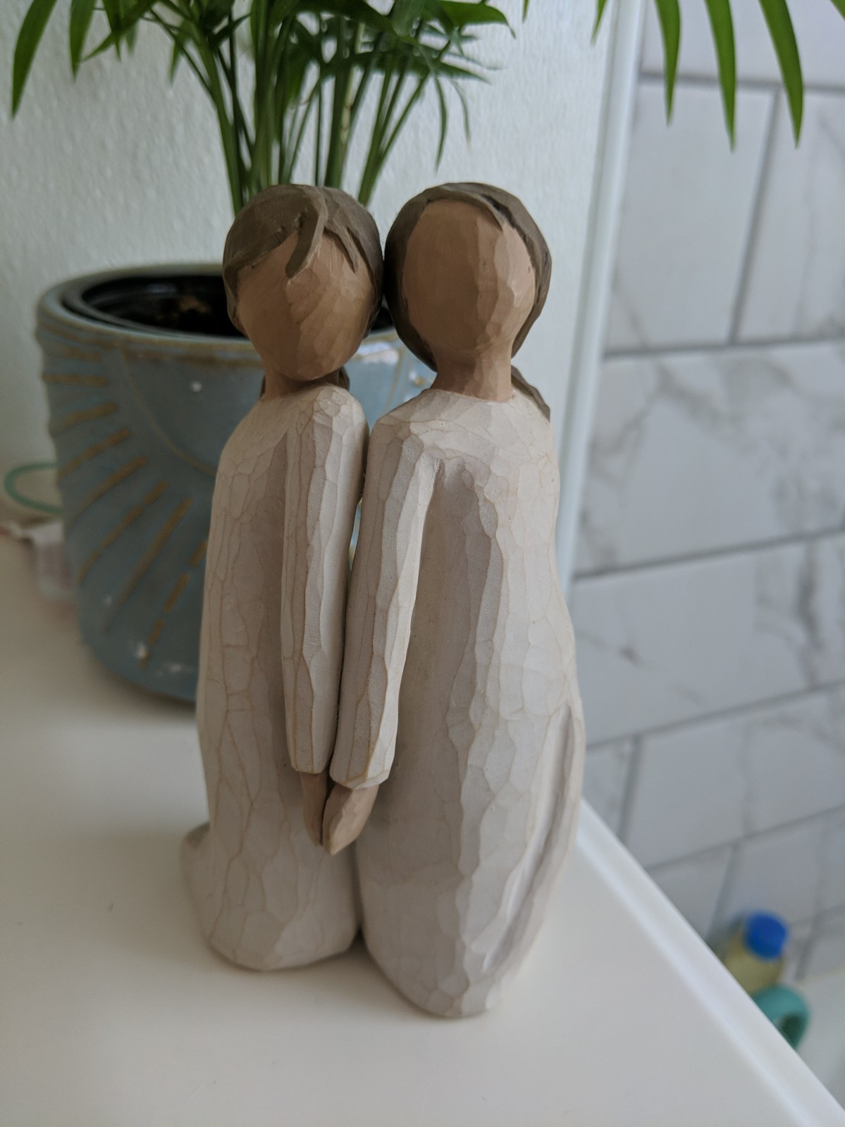 DEMDACO Willow Tree Hand-Painted Sculpted Figure, Two Alike Twins DEMDACO Willow Tree Hand-Painted Sculpted Figure, Two Alike Twins