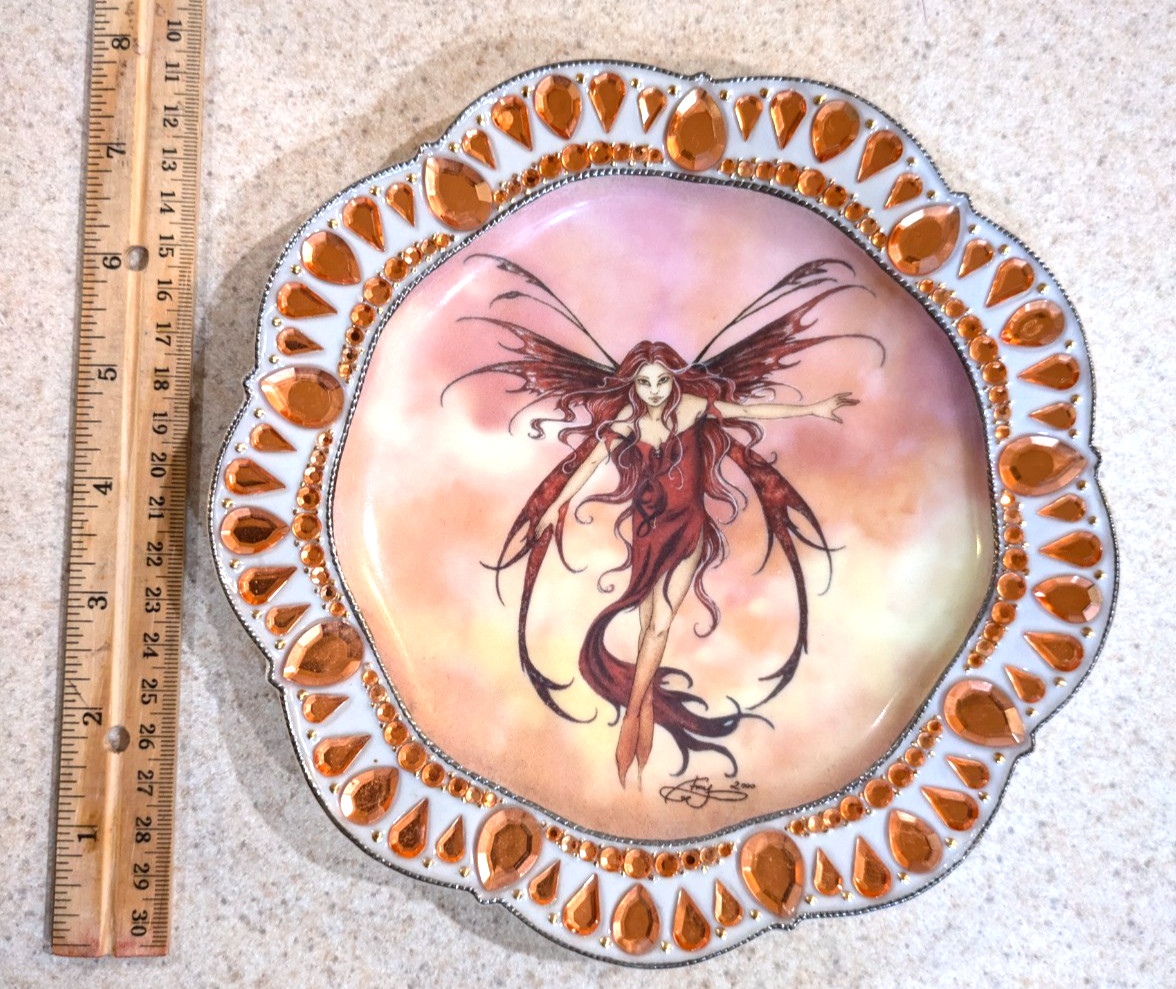 Amy Brown Fairy Fiery Radiance Plate 3rd Magical Jewels Collection Bradford 2006