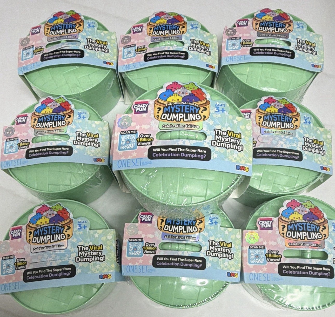 RMS Crazy Fun Viral Mystery Dumpling Celebration Edition Blind Pack LOT 10 RMS Crazy Fun Viral Mystery Dumpling Celebration Edition Blind Pack LOT 10