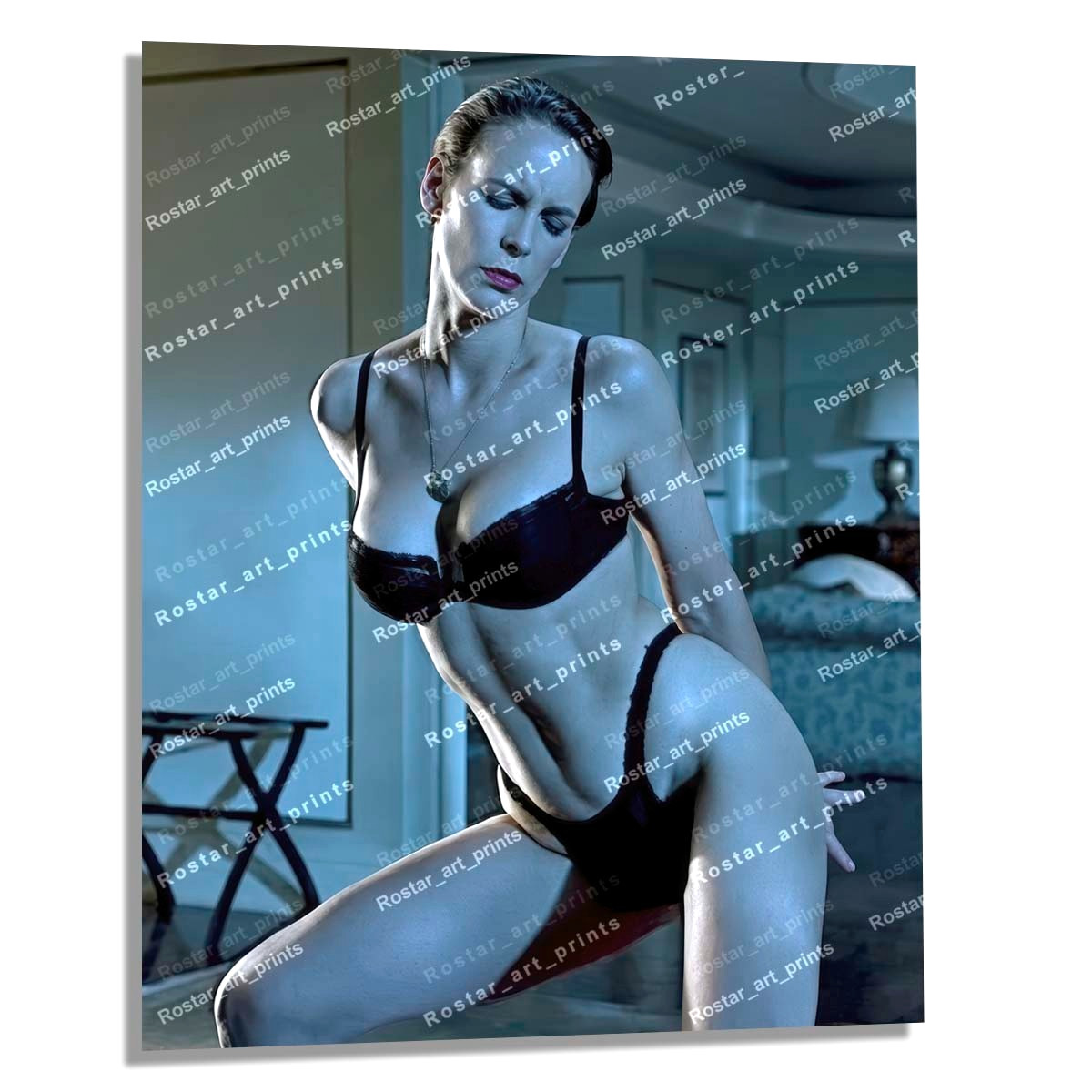 8x10 JAMIE LEE CURTIS True Lies Panties Bra BTS EXCLUSIVE Photo Print HQ+ JLC004