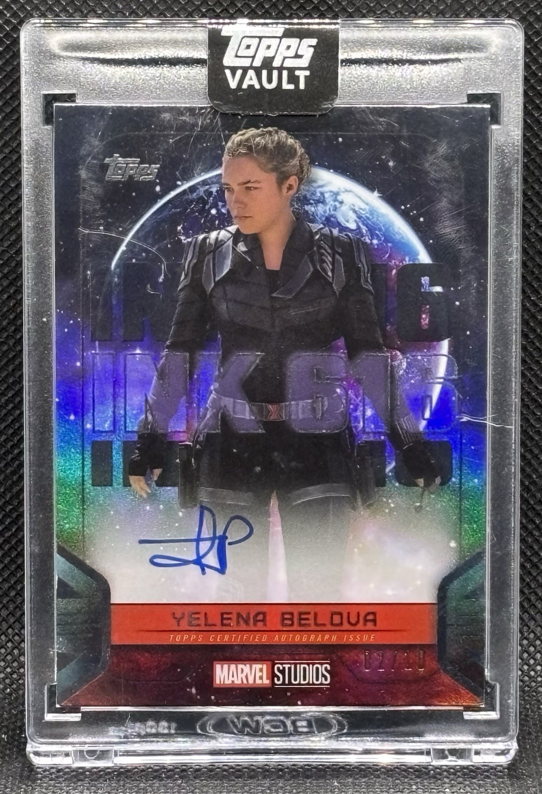 2026 Topps Vault Marvel Yelena Belova Florence Pugh Black INK 616 Auto/10 2026 Topps Vault Marvel Yelena Belova Florence Pugh Black INK 616 Auto/10
