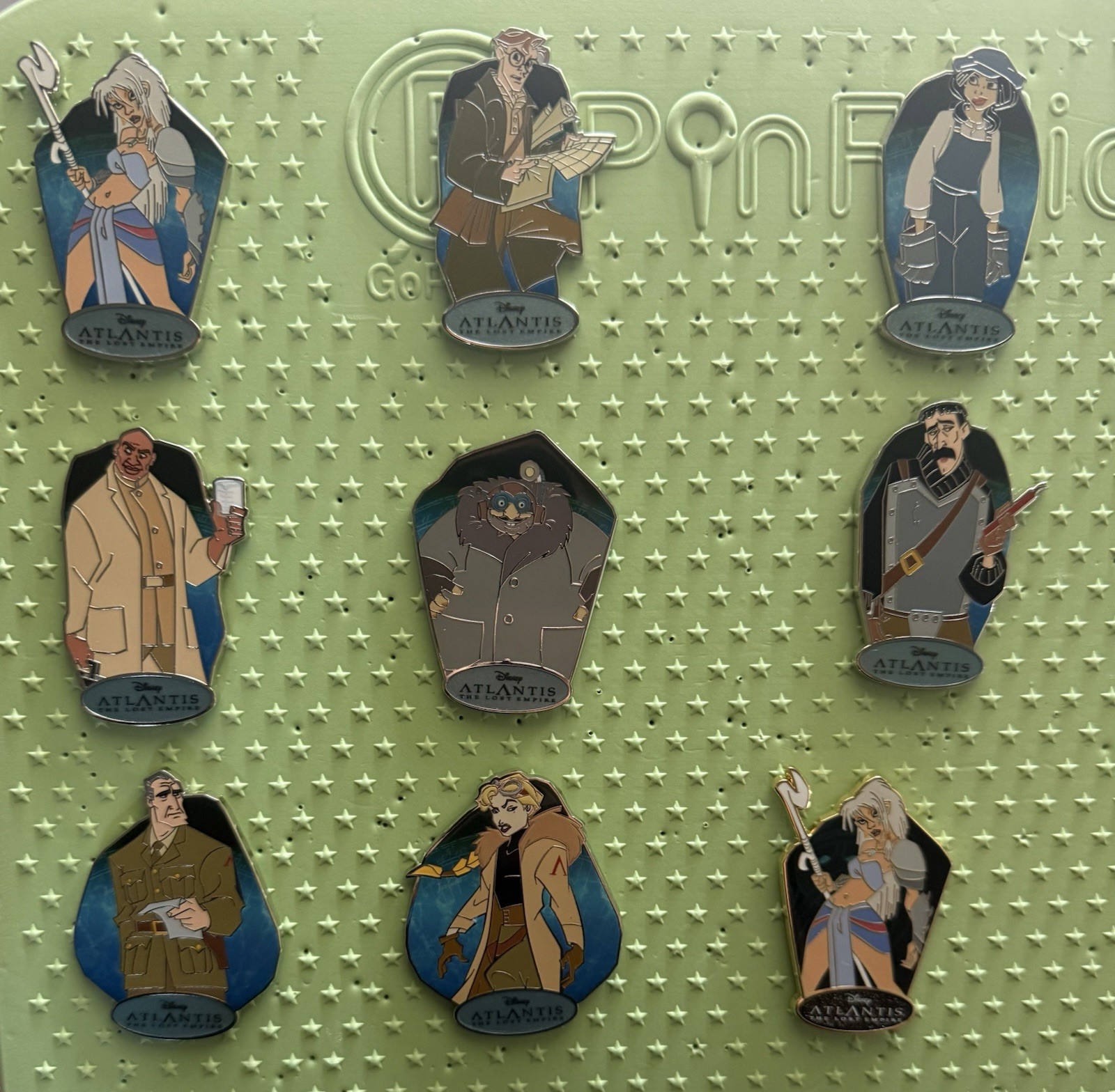 Disney Palm - Atlantis Mystery Pins - Complete Set SE 300, 200, 100 Disney Palm - Atlantis Mystery Pins - Complete Set SE 300, 200, 100