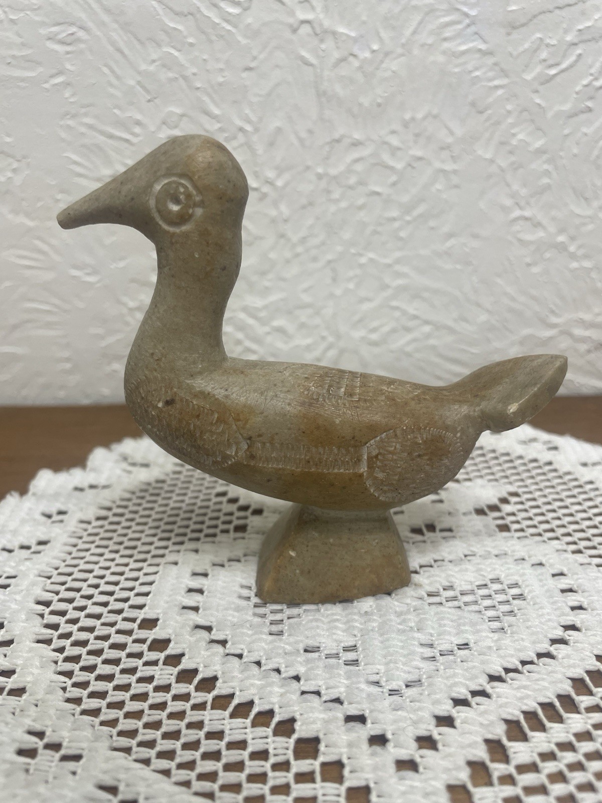 Vintage Hand Carved Stone Bird Small Figurine Vintage Hand Carved Stone Bird Small Figurine