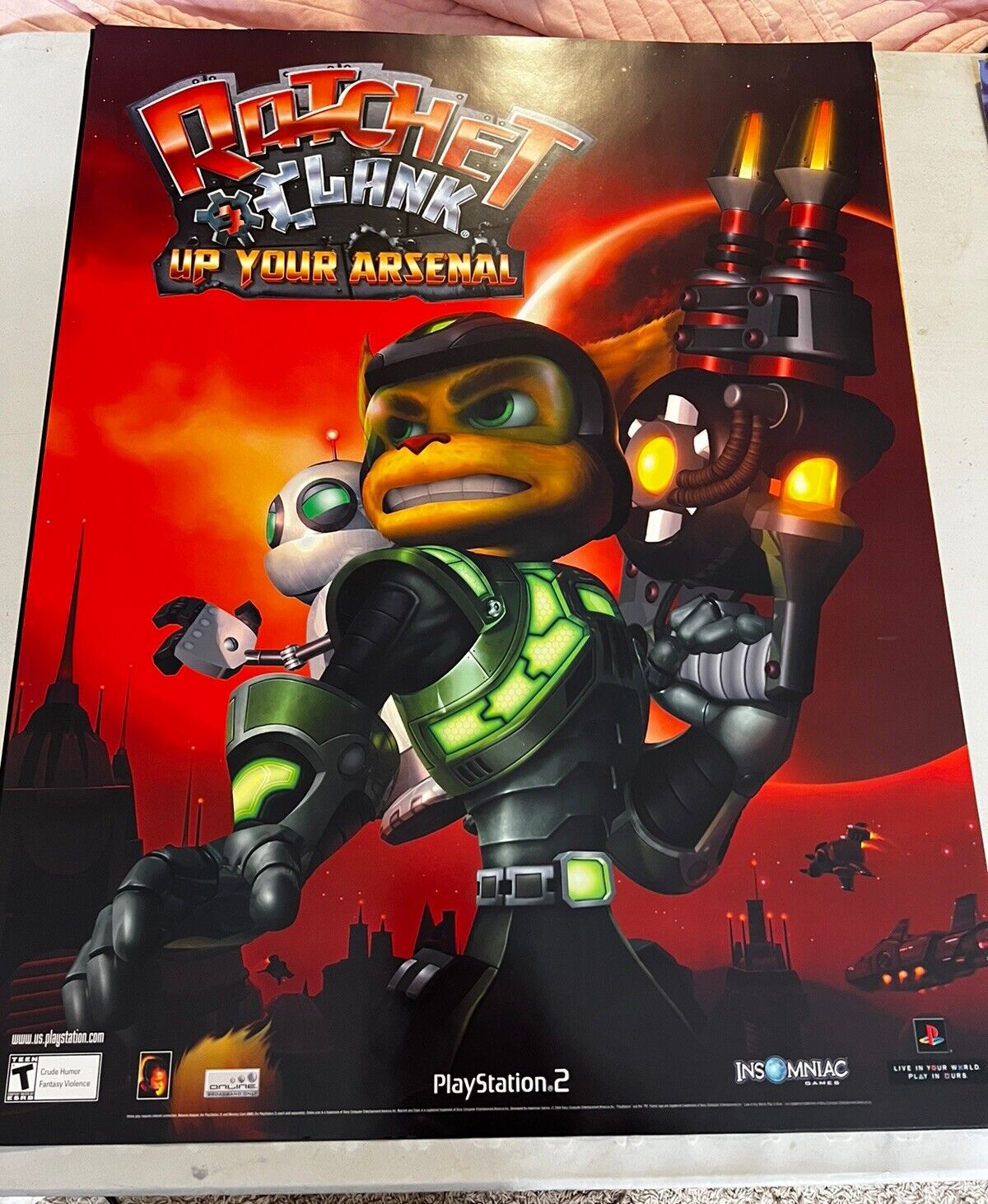 Ratchet And Clank / Jak 3 2004 Double Sided Retail Game Store Poster Rare Promo