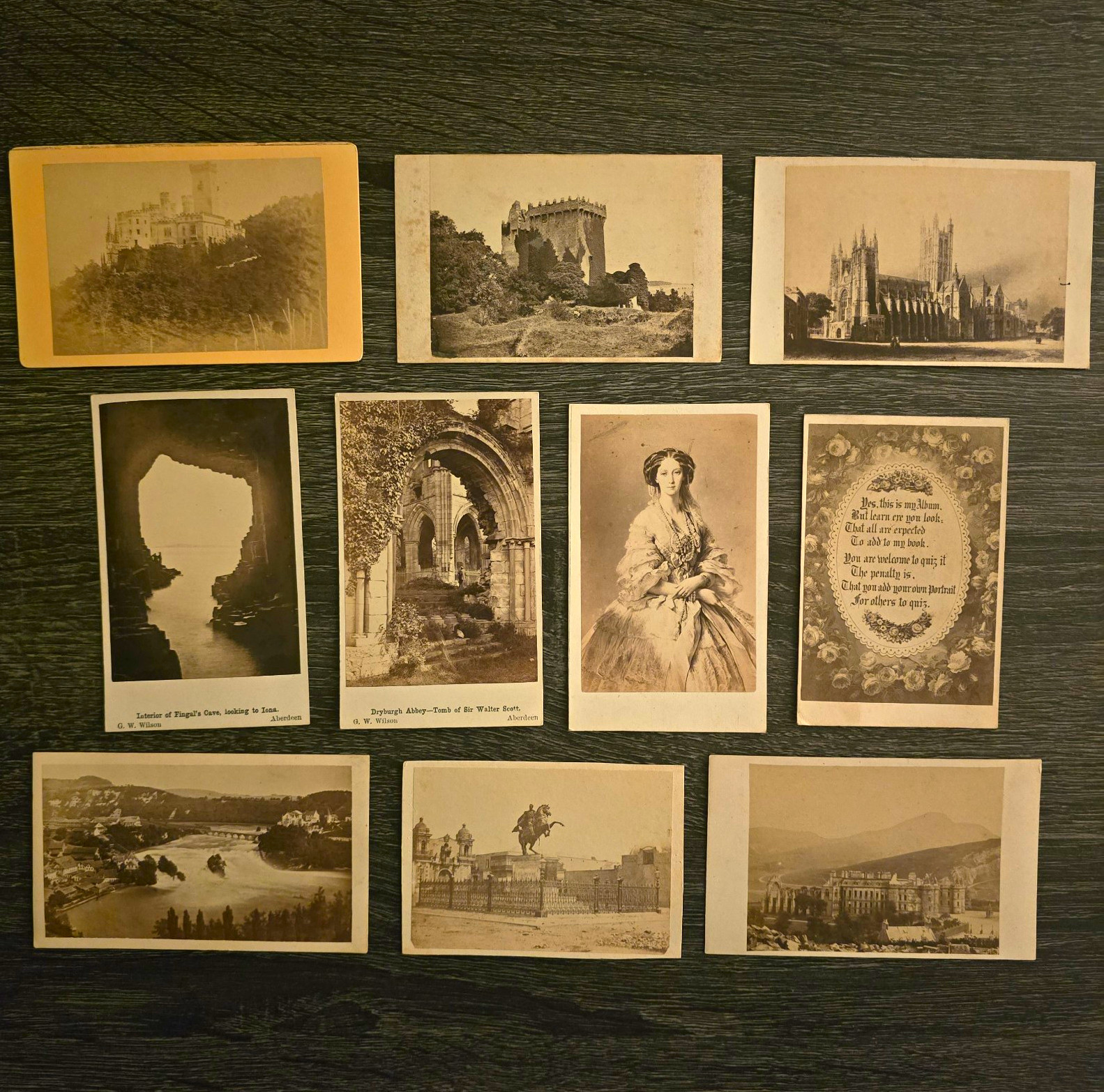 10 Antique CDV Photo Lot – 1860s Europe / Ireland / Scotland / England