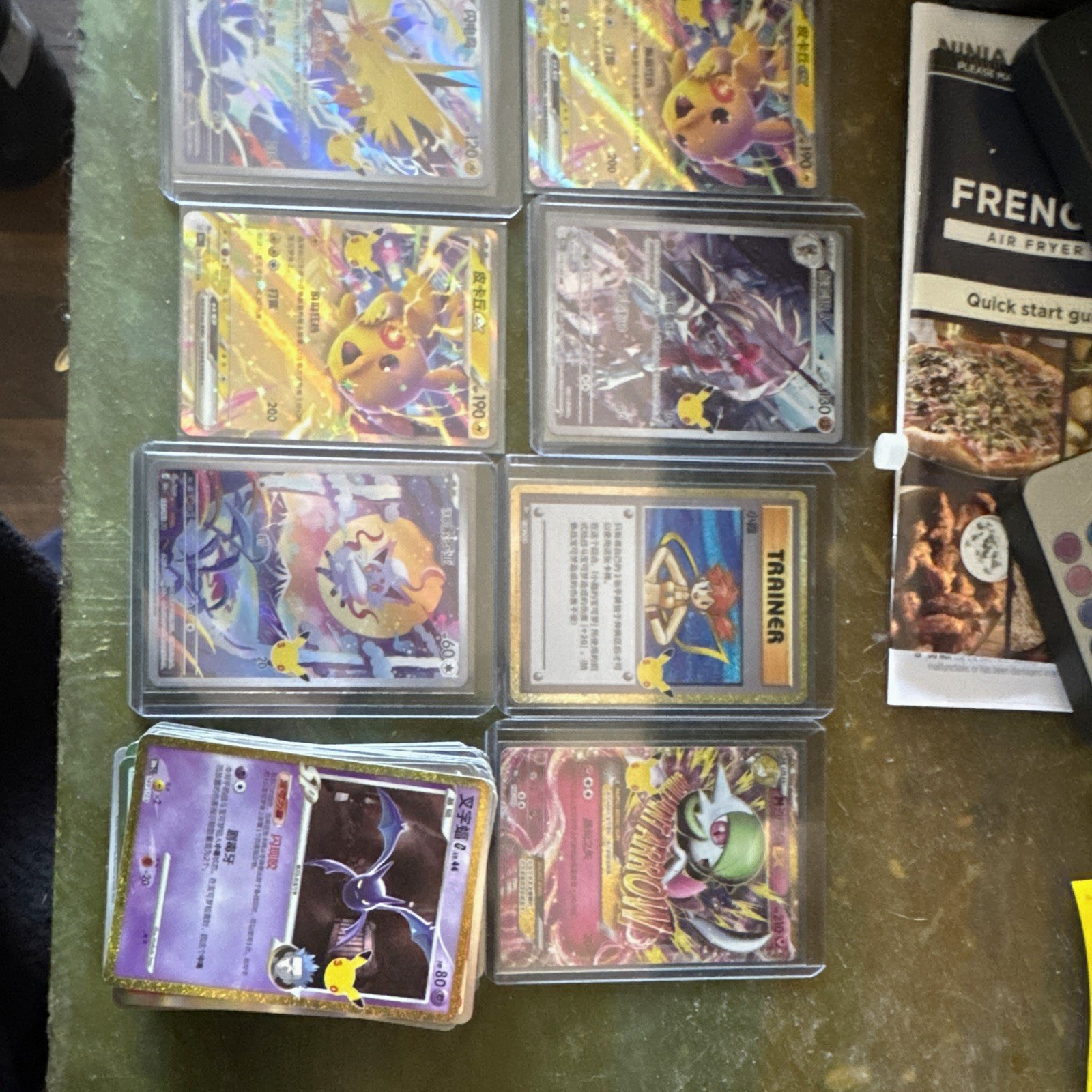 110 Pokémon Chinese Holo Card Pikachu EX signed card Crobat Gardevoir 110 Pokémon Chinese Holo Card Pikachu EX signed card Crobat Gardevoir