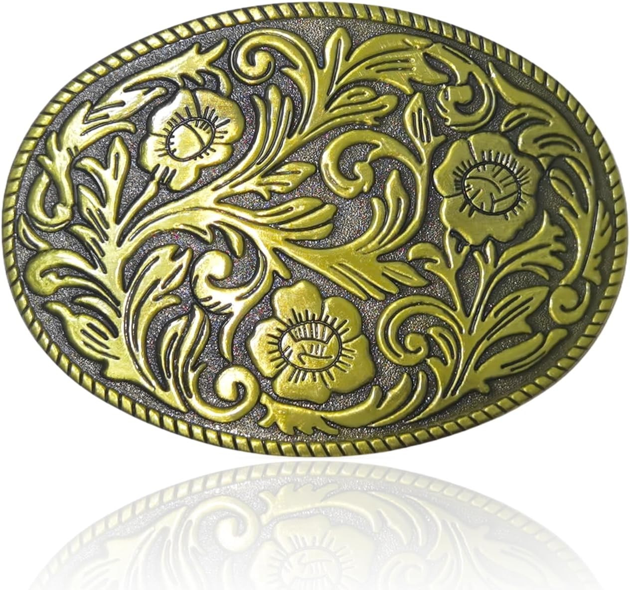 Vintage Floral Belt Buckle for Men Women Western Cowboy Belt Buckle Cowgirl West Vintage Floral Belt Buckle for Men Women Western Cowboy Belt Buckle Cowgirl West