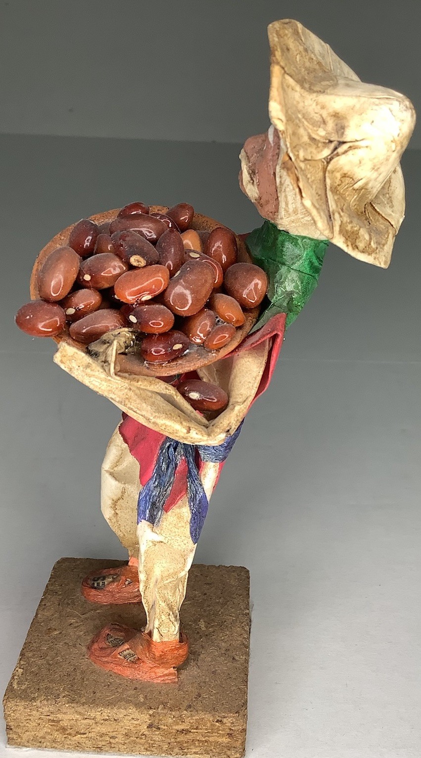 Vtg. Hand Made Mexican Folk Art Paper Mache Peasant Figurine 6” Tall #13 Vtg. Hand Made Mexican Folk Art Paper Mache Peasant Figurine 6” Tall #13
