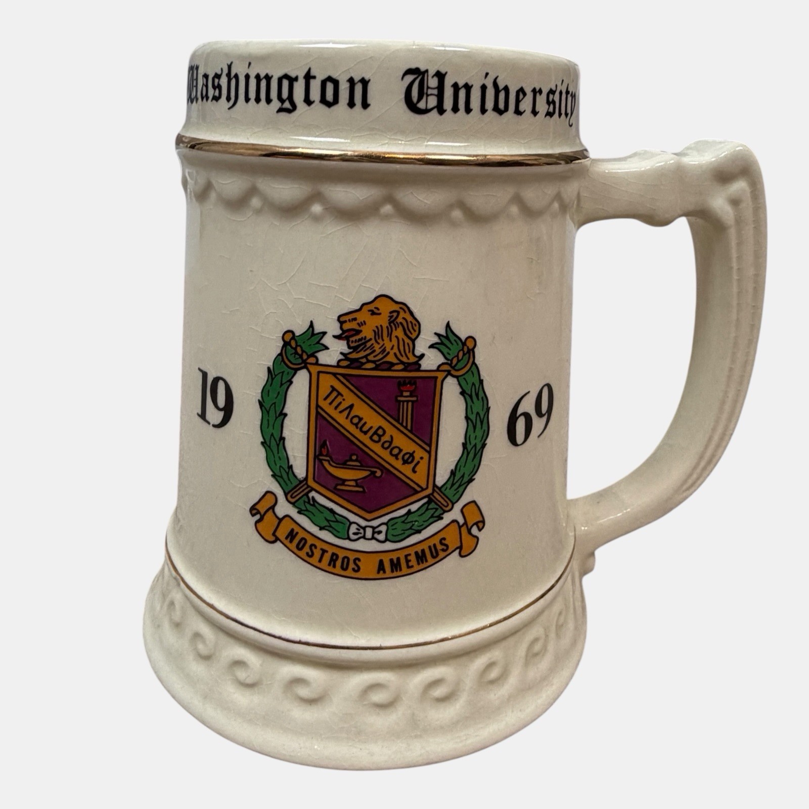 Vintage Washington University Ceramic Mug Stein Vintage Washington University Ceramic Mug Stein