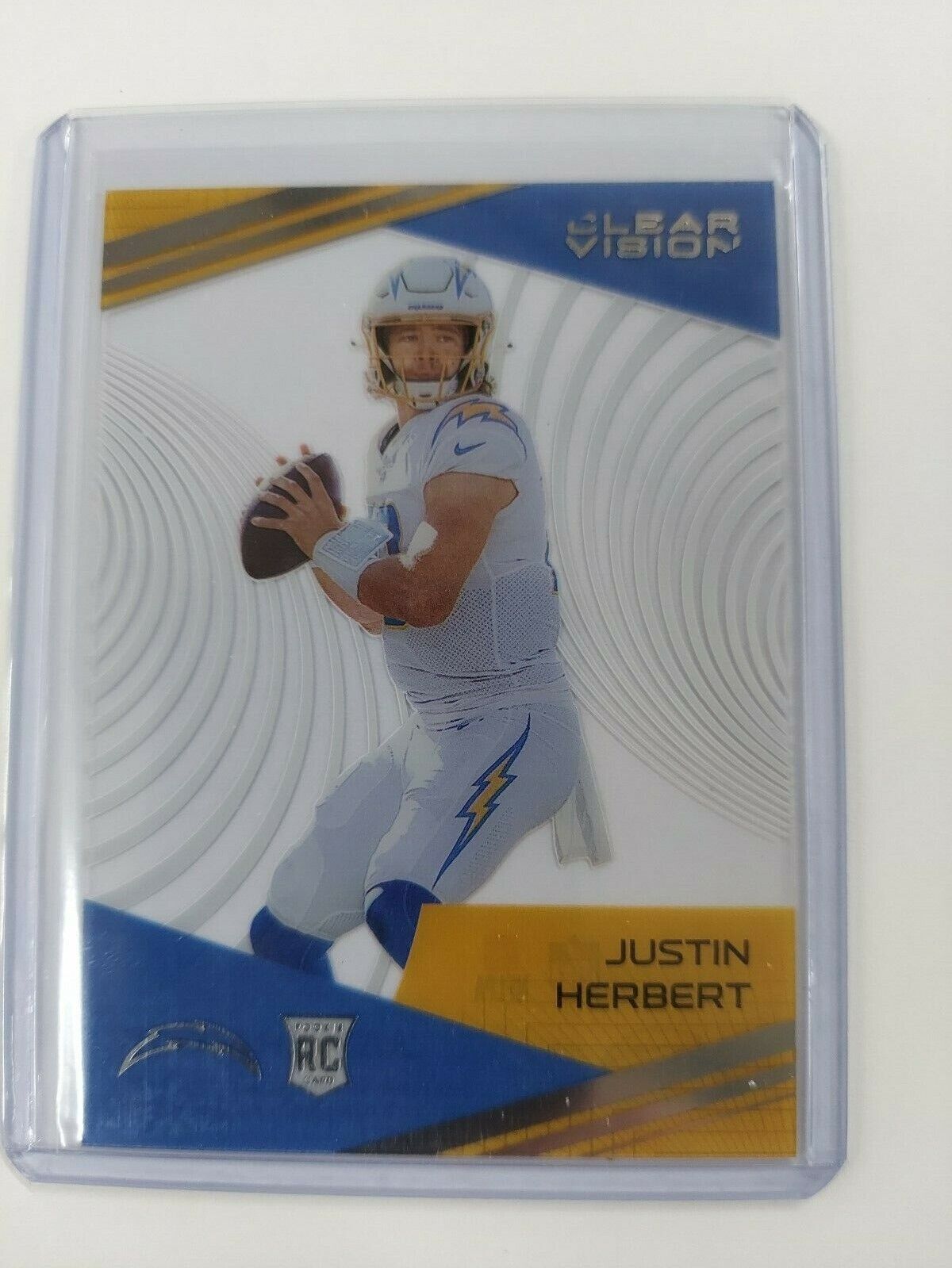 Justin Herbert 2020 Chronicles Clear Vision Rookie Card #CV-3