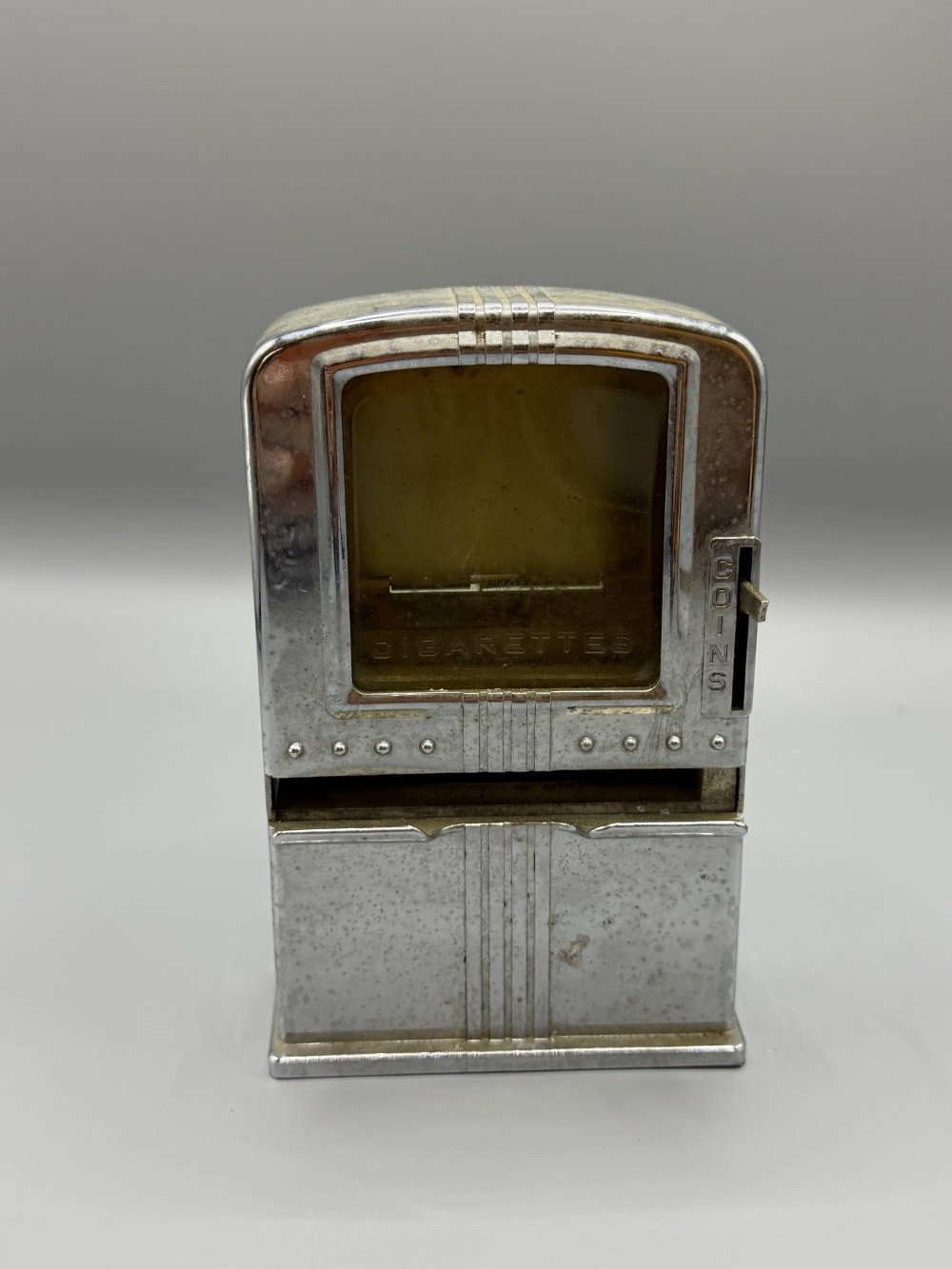 Vintage Lester-Ware Coin Operated Tabletop Cigarette Dispenser Art Deco