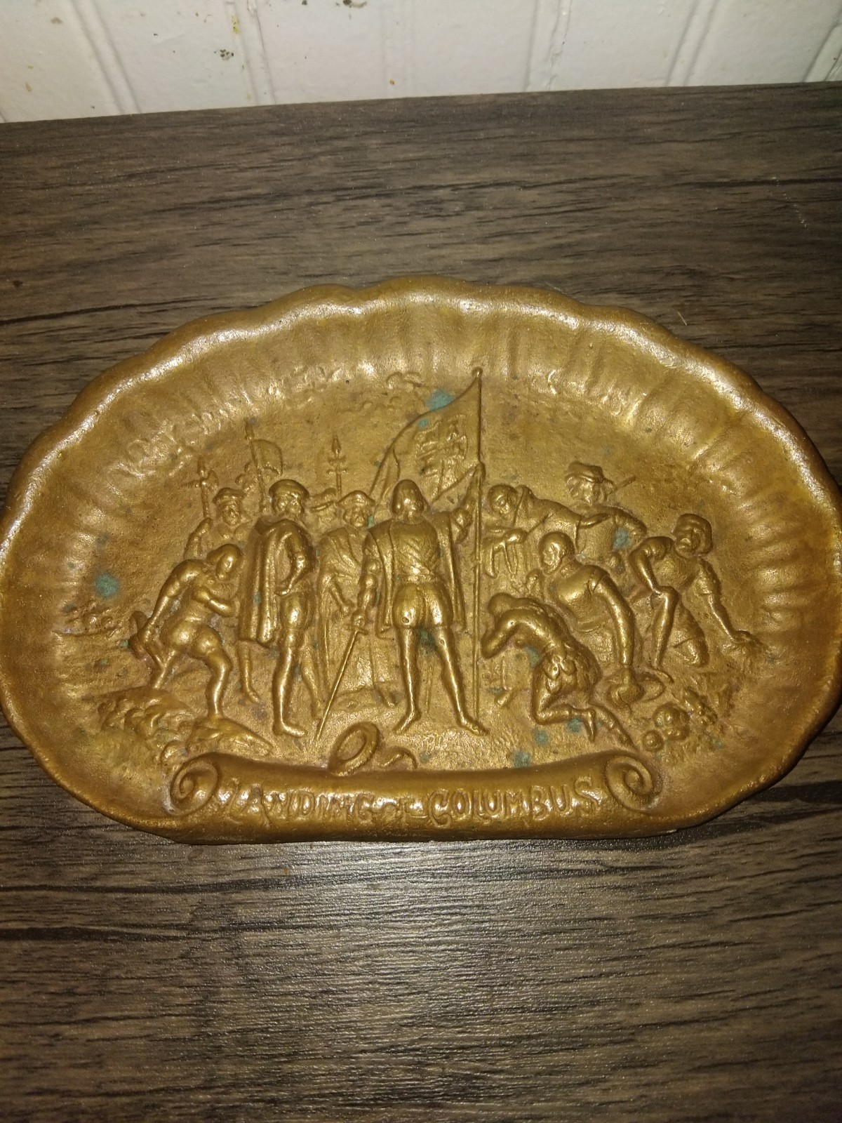 Antique 1893 World's Fair Columbian Expo Bronze Tray Antique 1893 World's Fair Columbian Expo Bronze Tray
