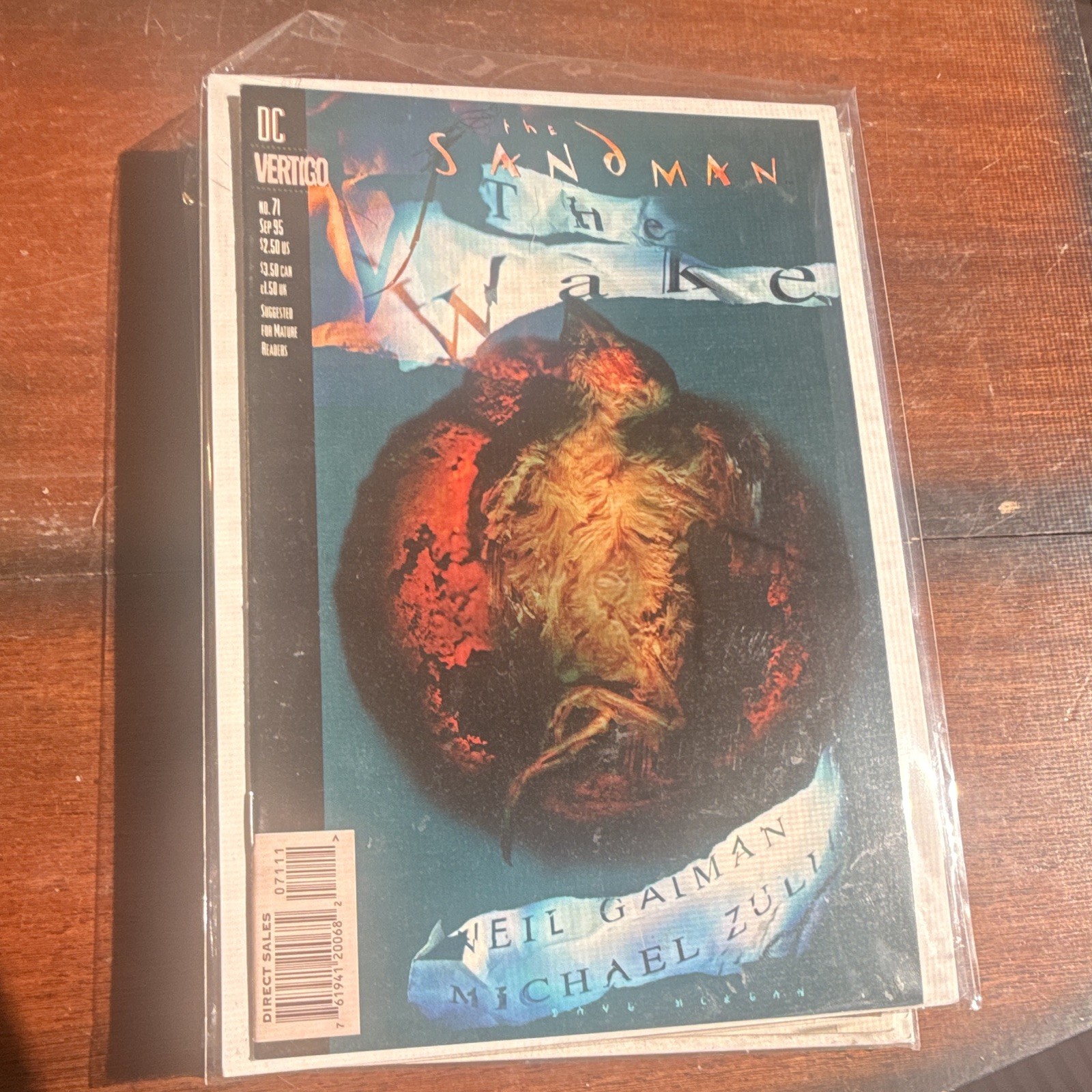 DC Vertigo The Sandman #71 The Wake Sep 1995 Neil Gaiman Zulli Direct
